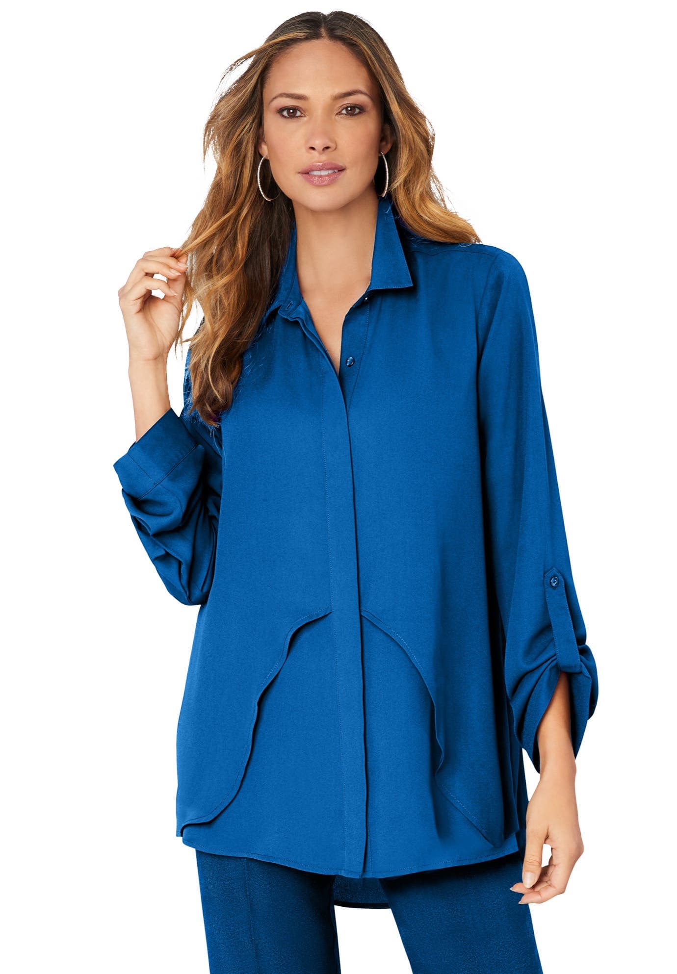 Georgette Overlay Big Shirt - image 3