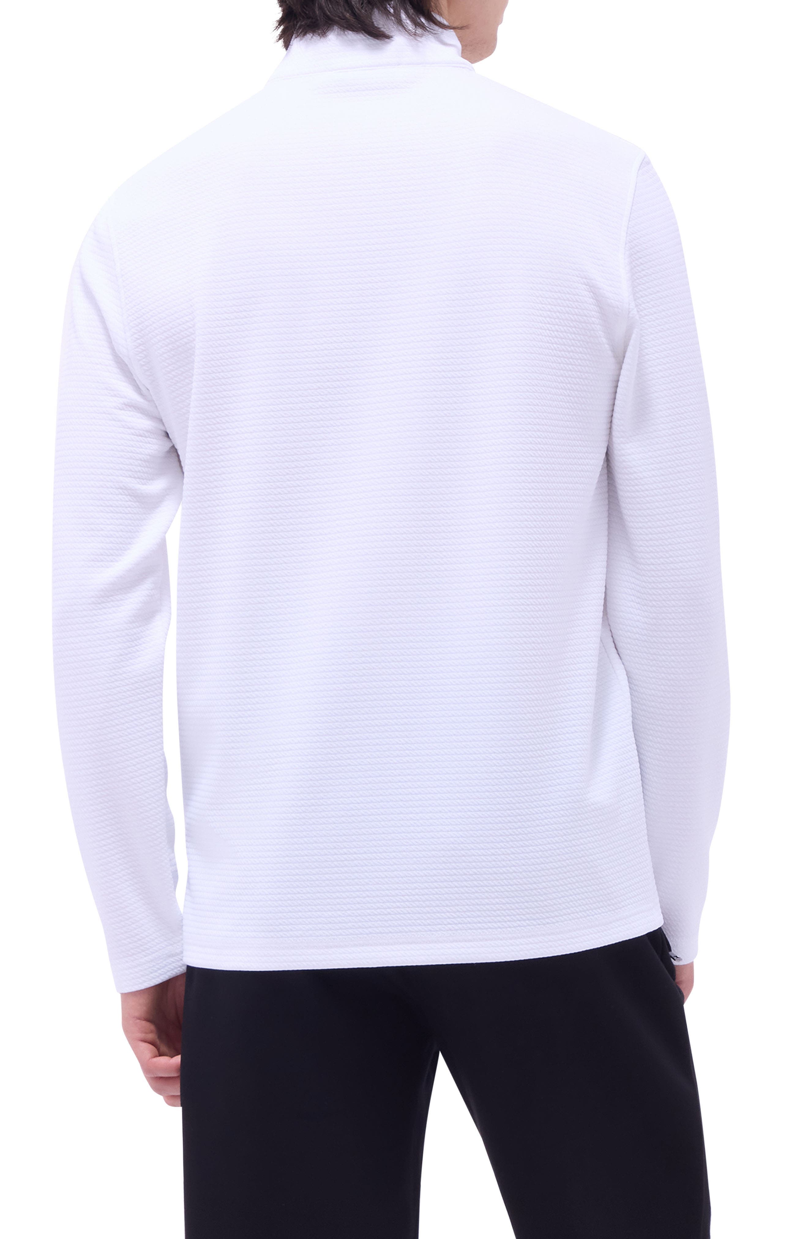 Waffle Knit Quarter Zip Performance Pullover - image 4