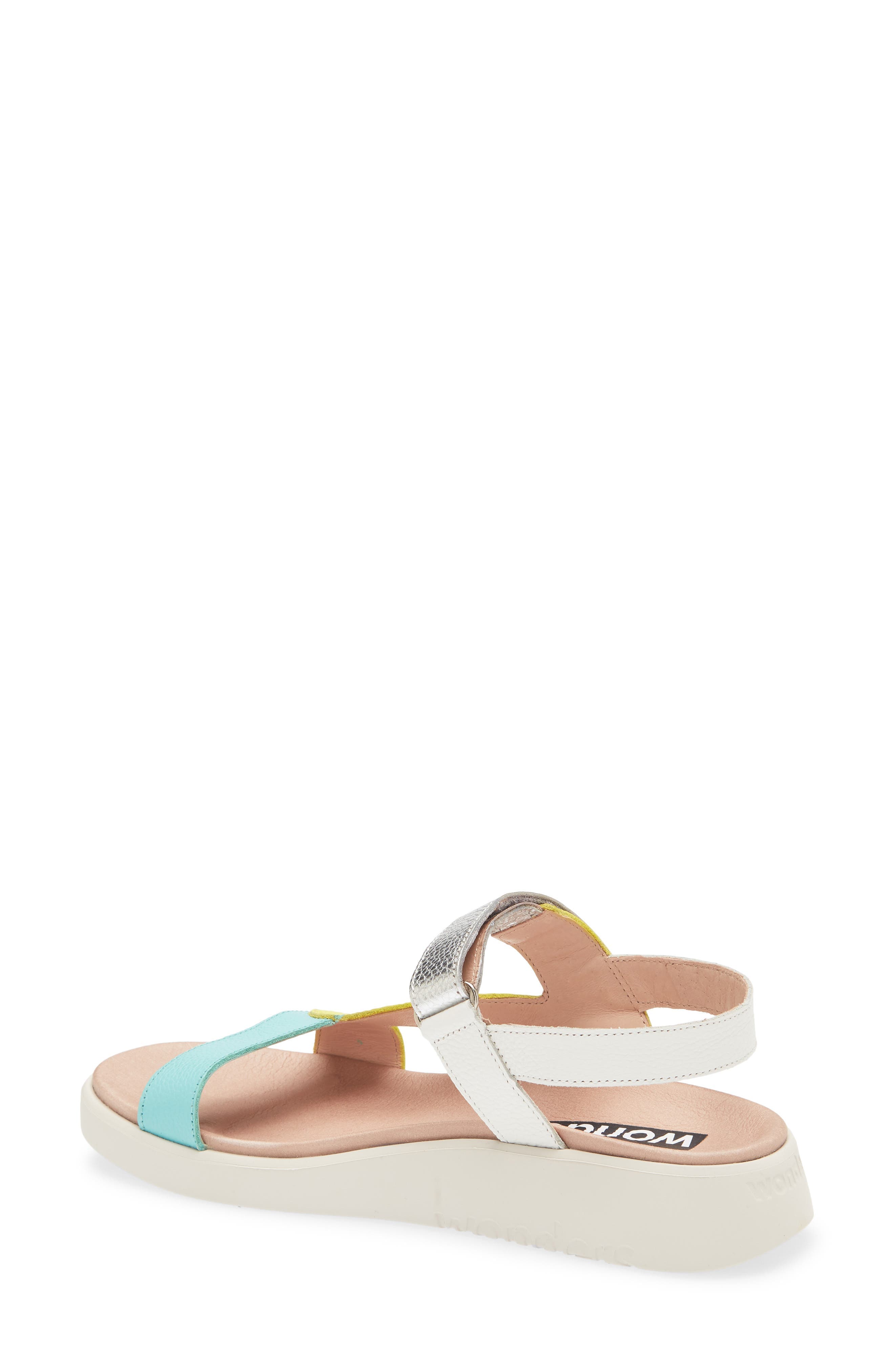 Colorblock Leather Sandal - image 4