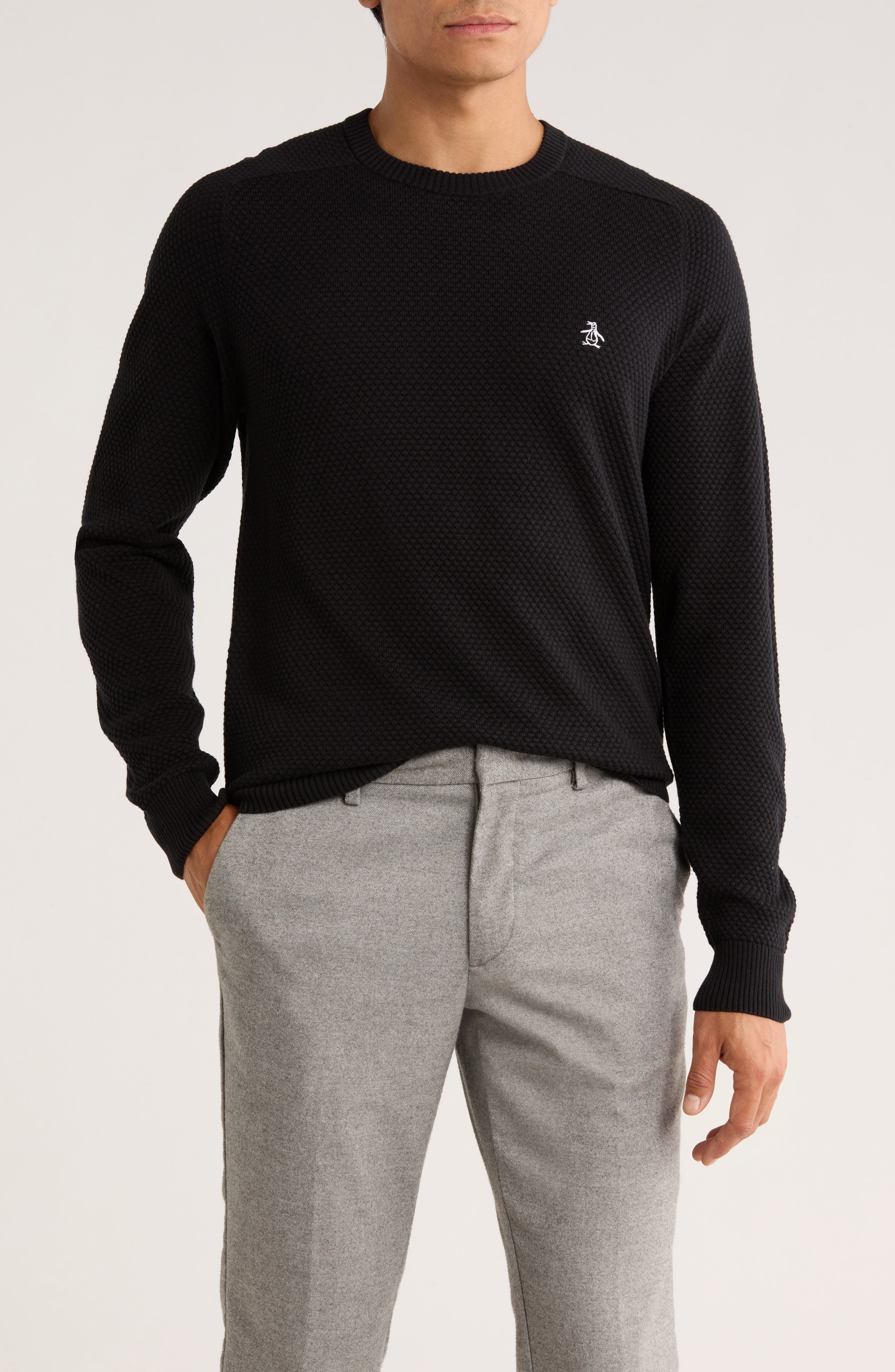 Bubble Stitch Crewneck Sweater - image 1