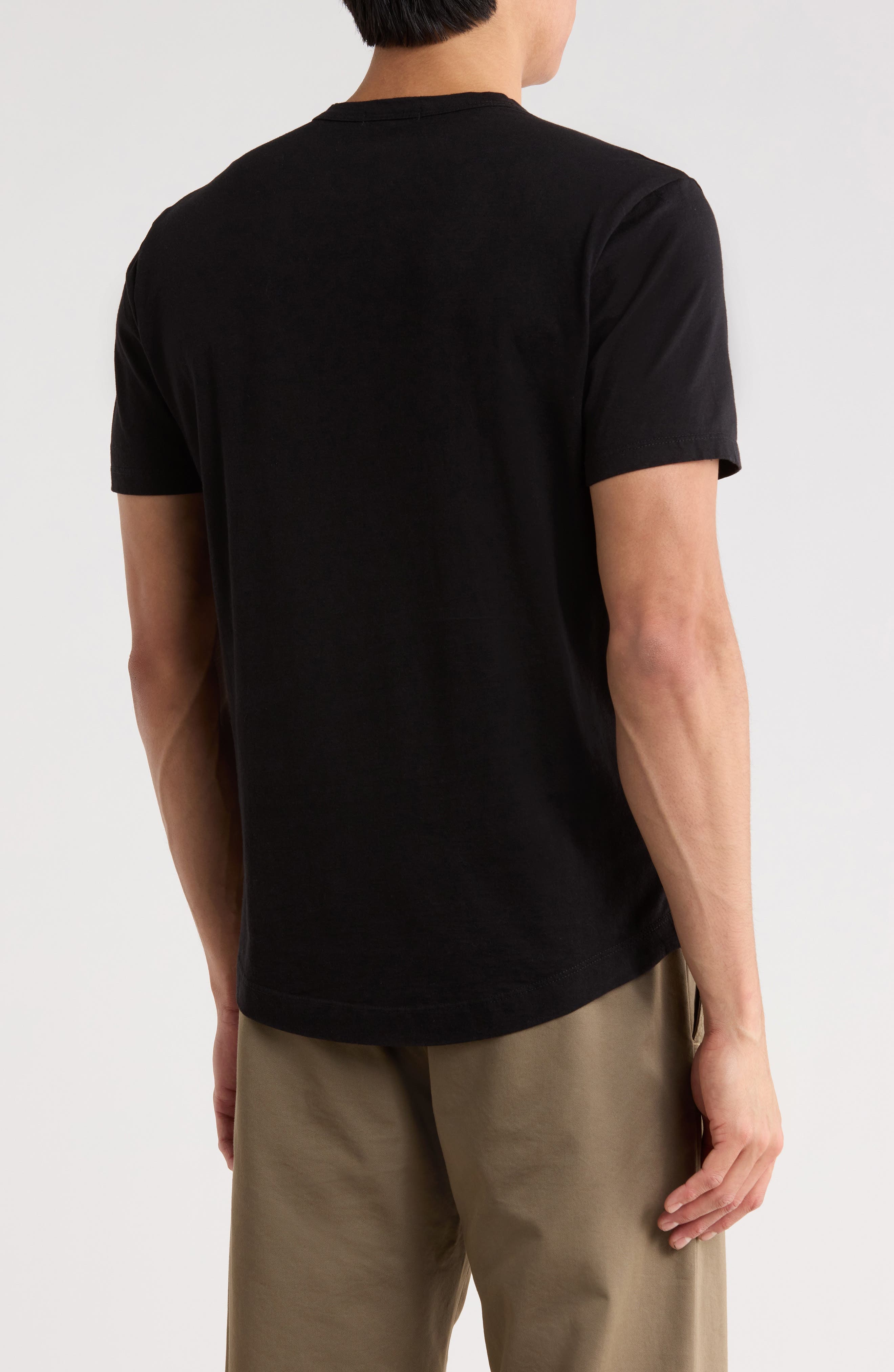 Pima Cotton Curved Hem T-Shirt - image 2