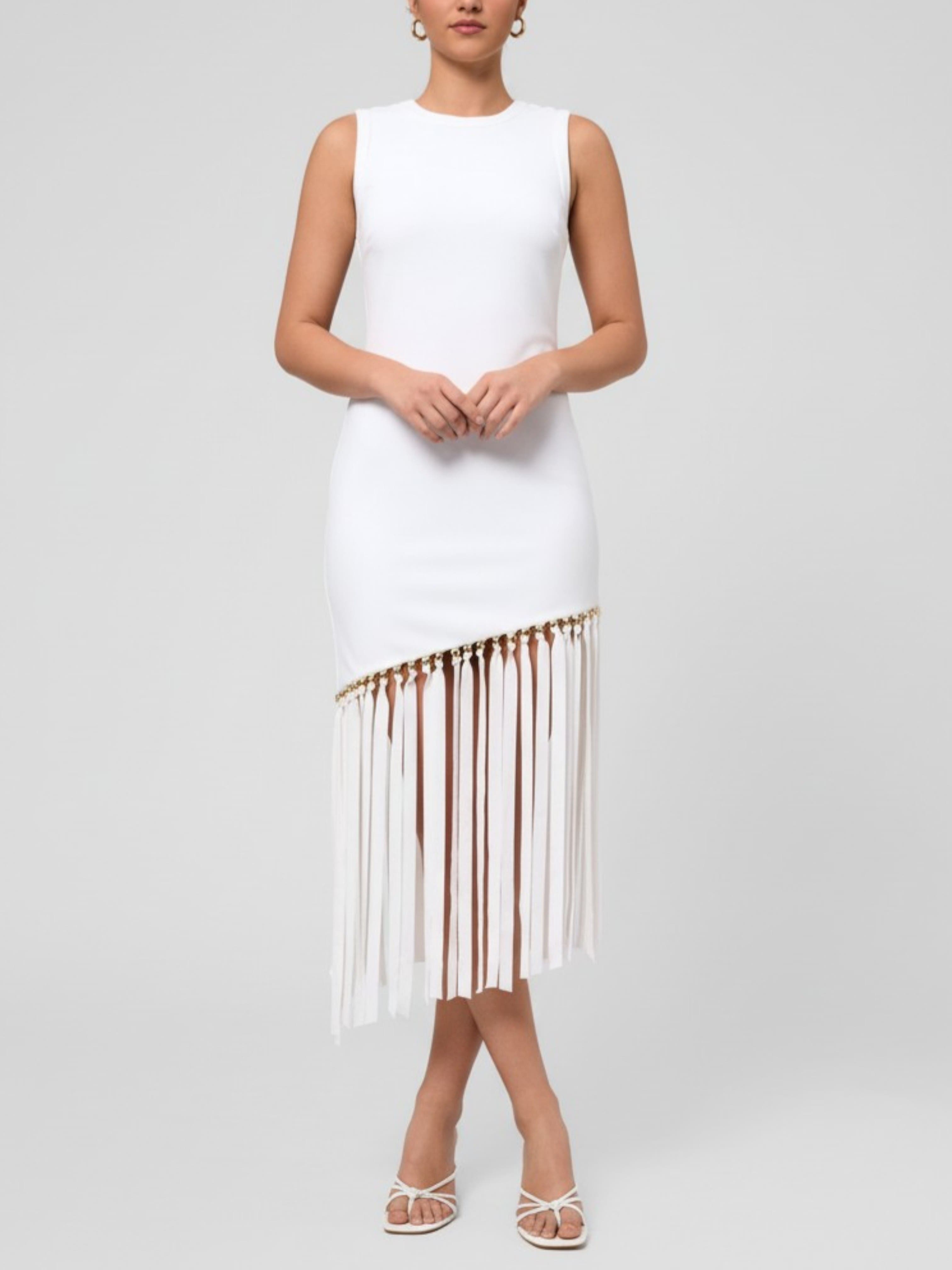 Catalina Fringe Midi Dress - image 1