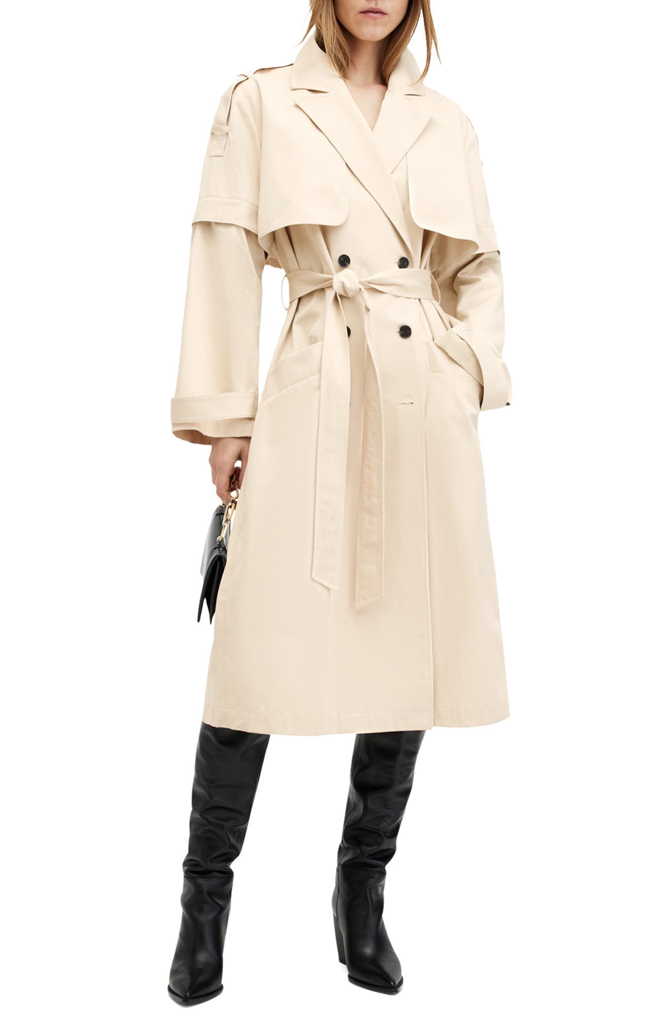 Clyde Double Breasted Trench Coat - image 1