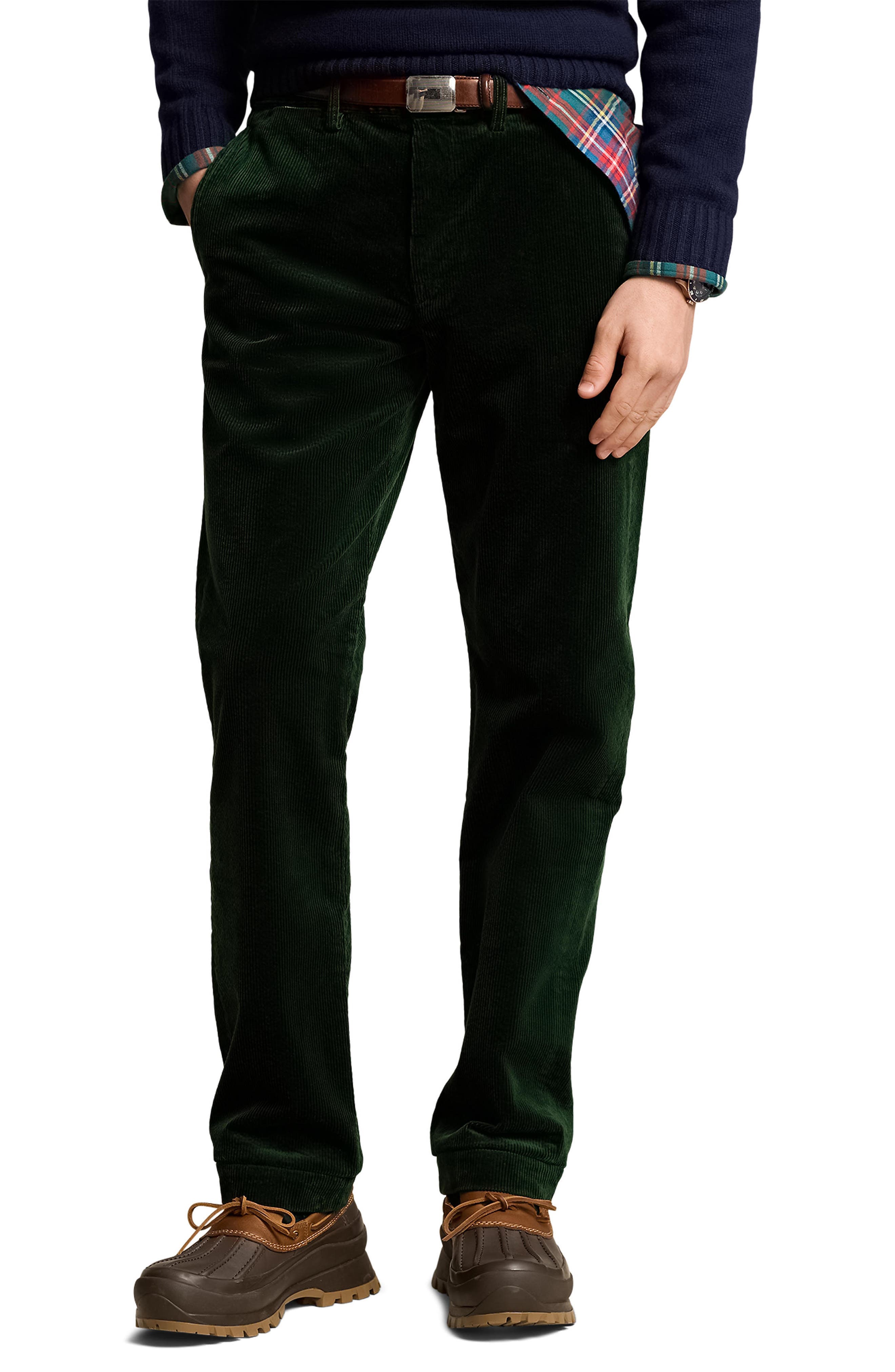 Straight Fit Stretch Corduroy Chinos - image 1