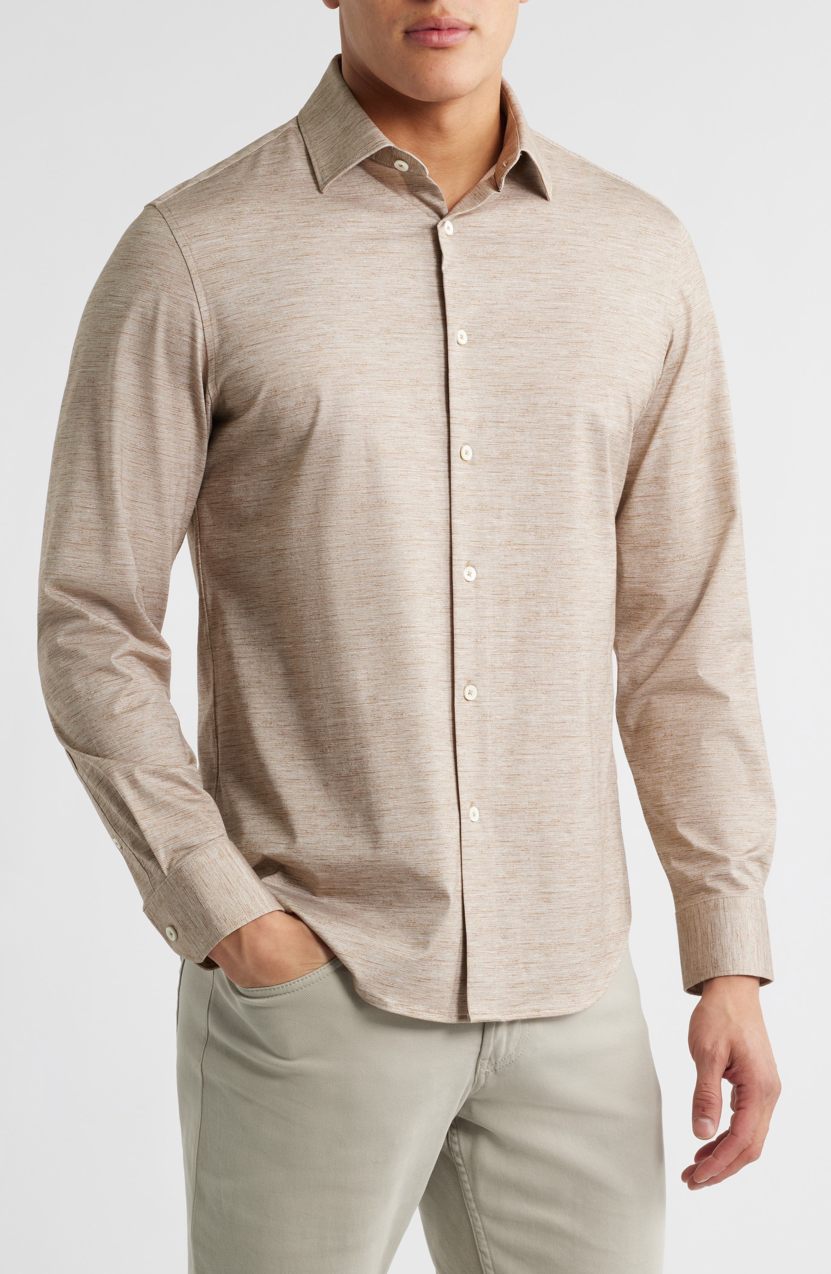 James OoohCotton Space Dye Button-Up Shirt - image 3