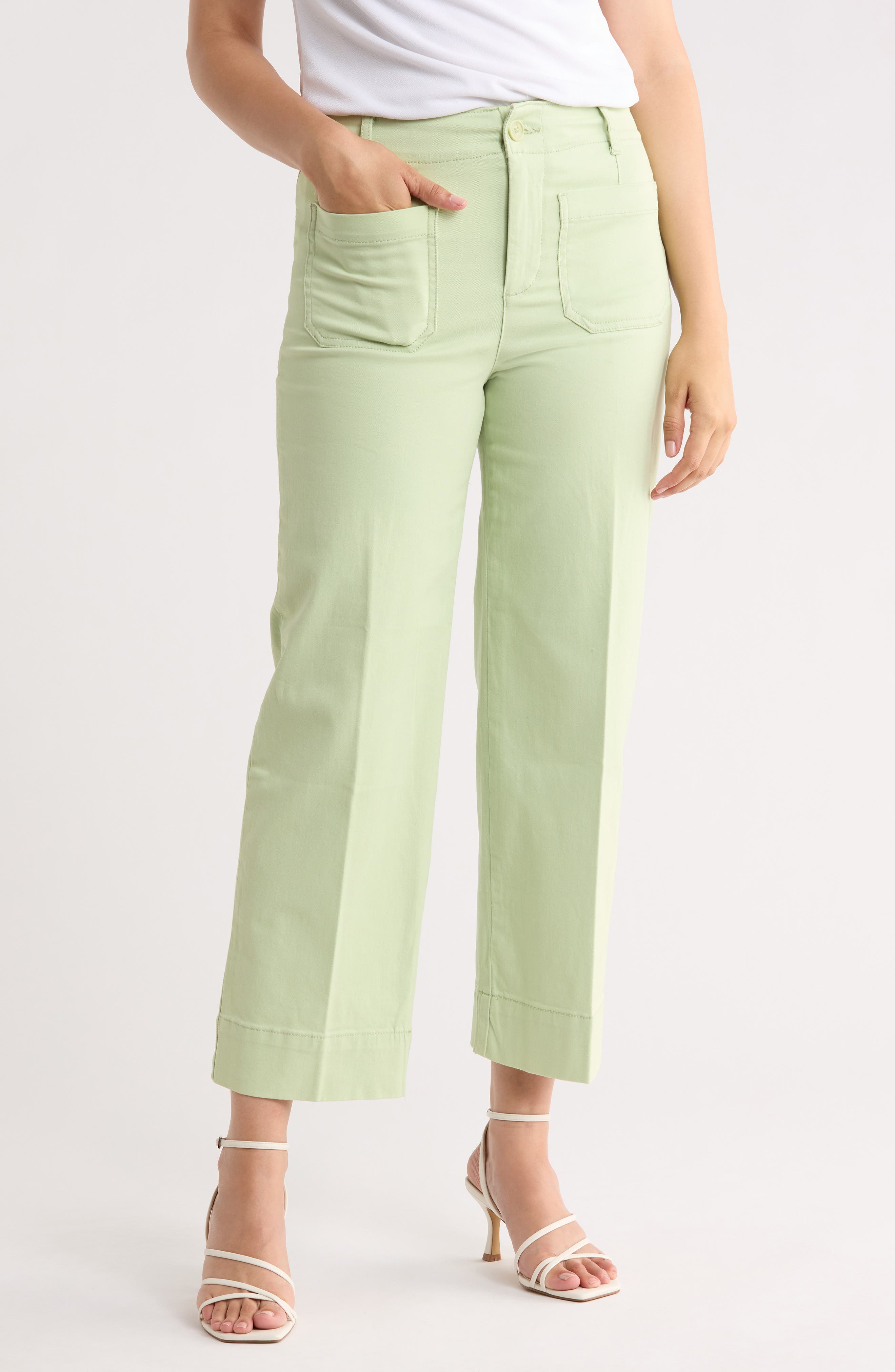 Cropped Cotton Twill Pants - image 3