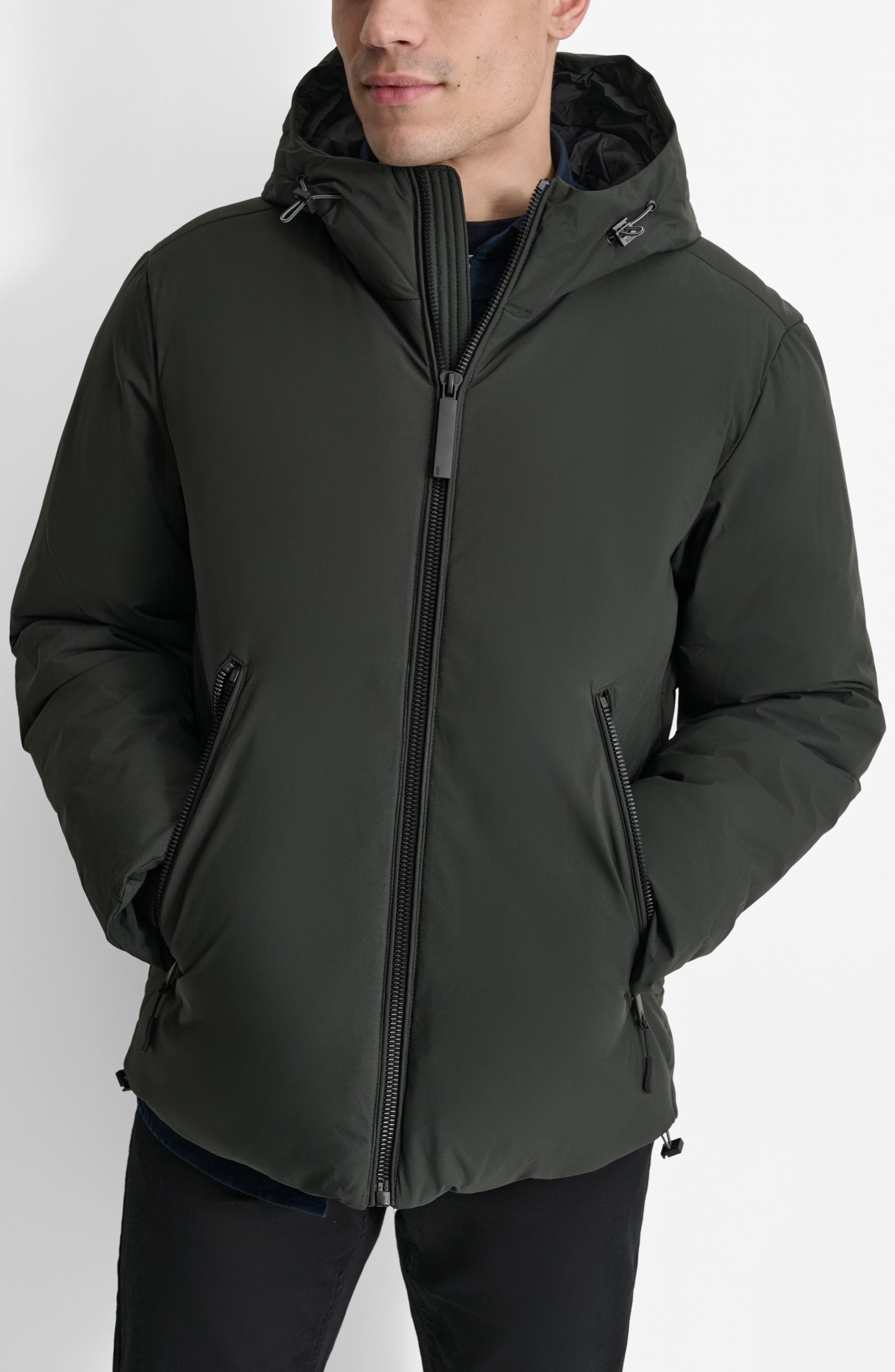 Stretch Polyester Puffer Jacket - image 3