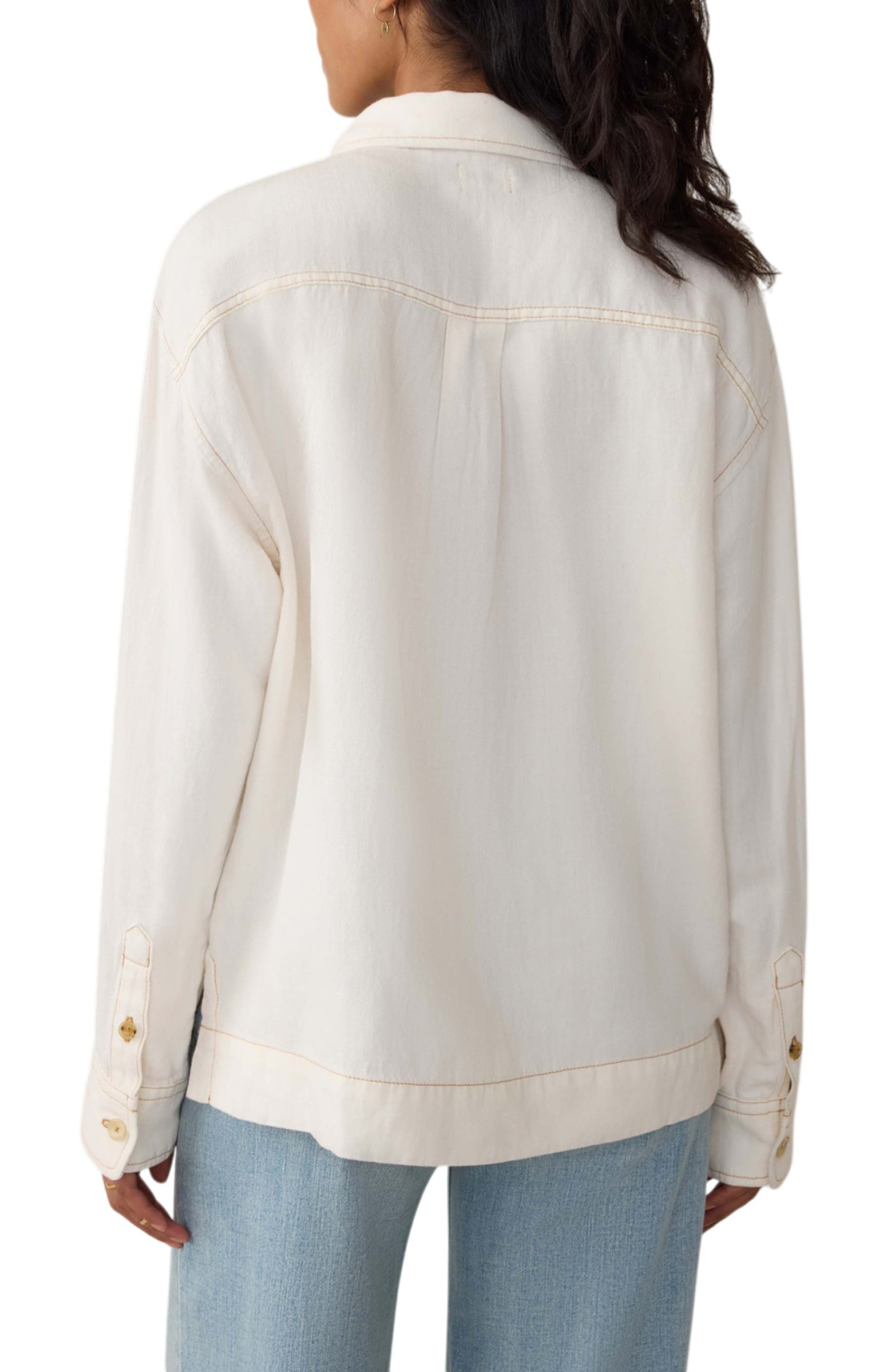 Sail Away Organic Cotton & Linen Denim Top - image 2