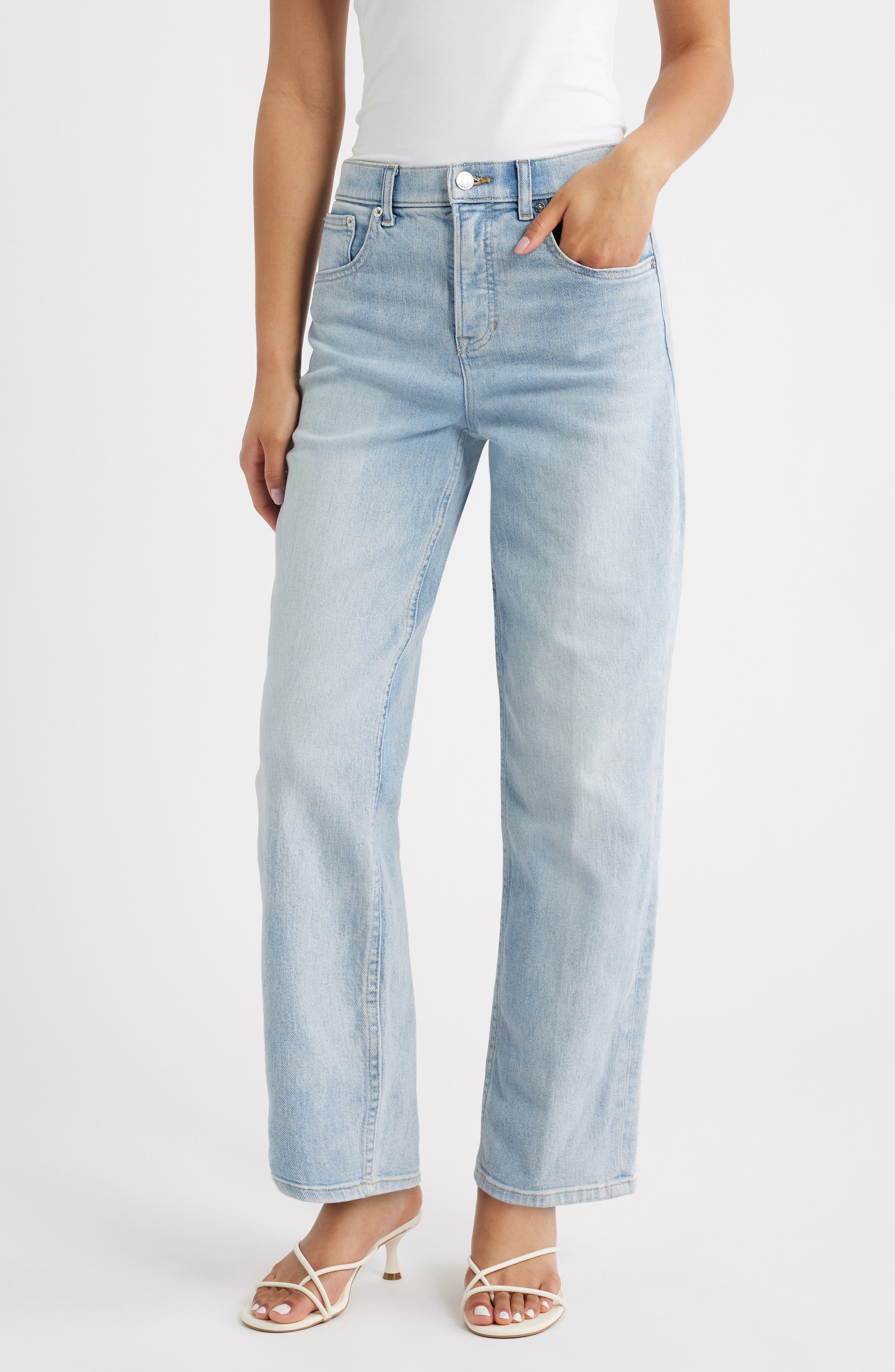 SPANXshape Authentic 360 High Waist '90s Straight Leg Jeans - image 1