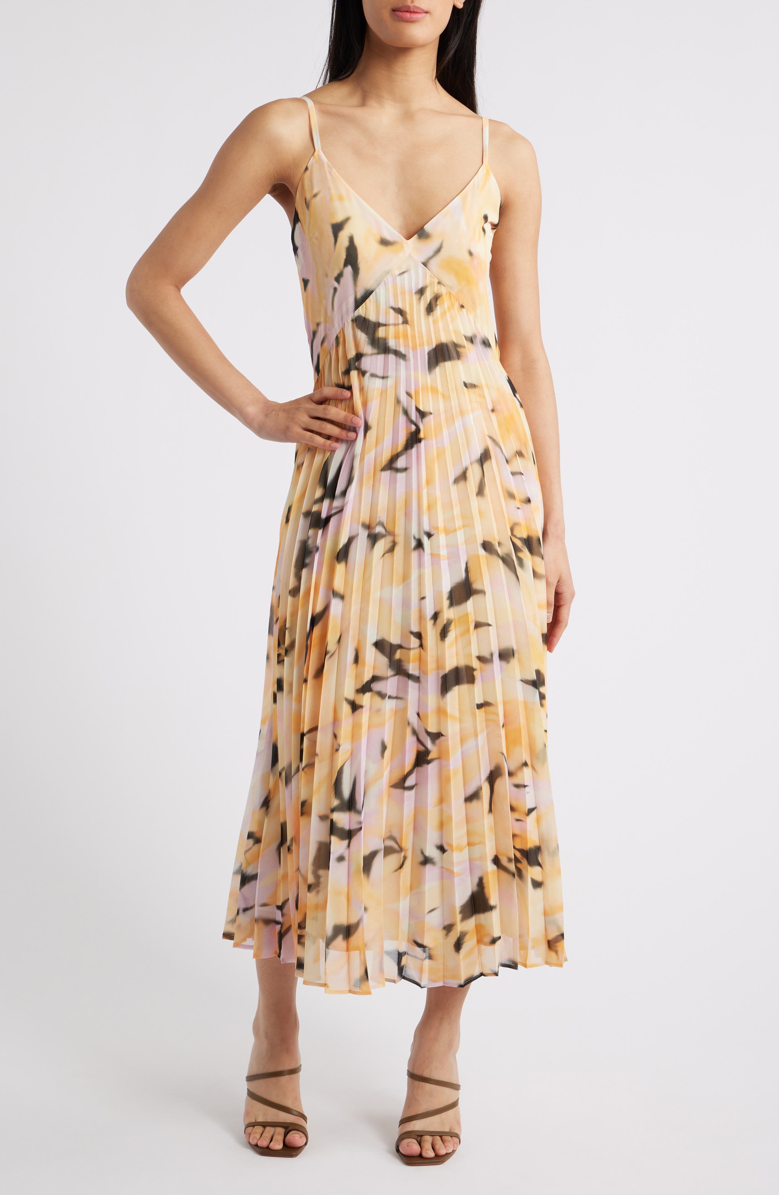 Floral Pleated Sundress - image 3