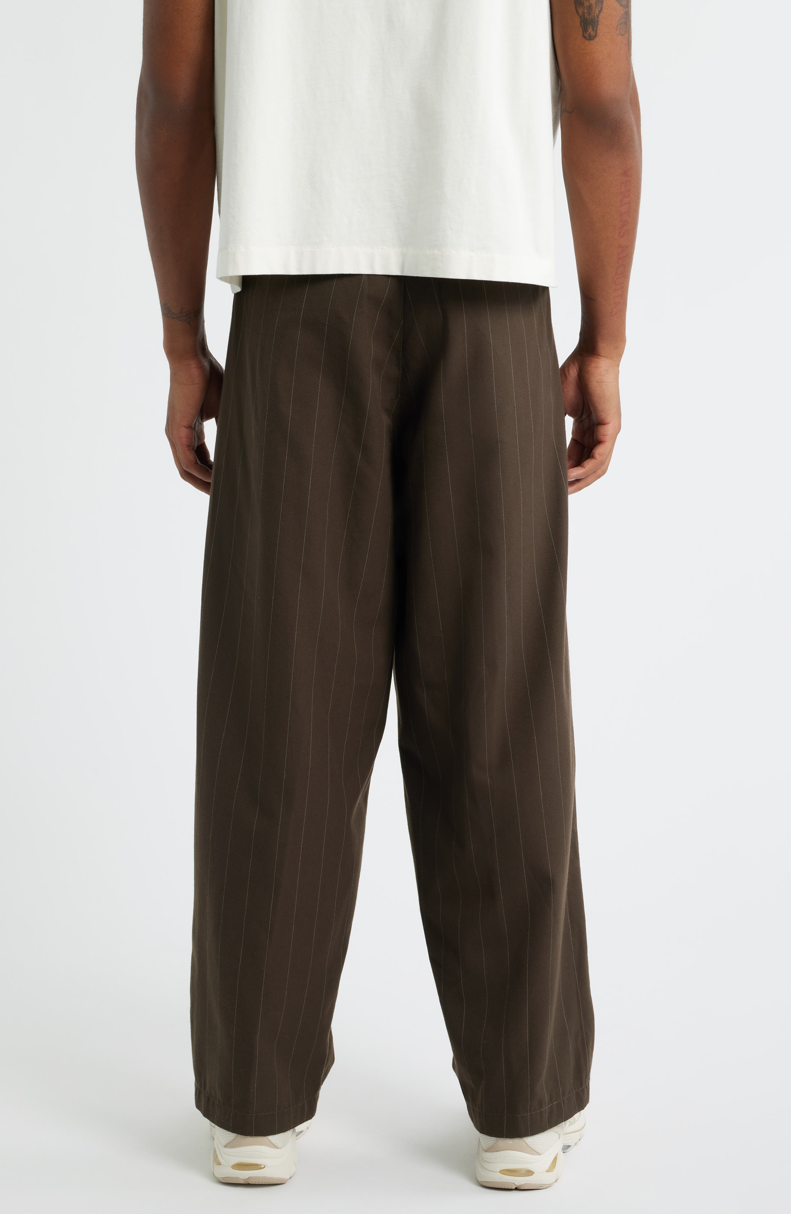 Dean Pleated Stripe Pants - image 2