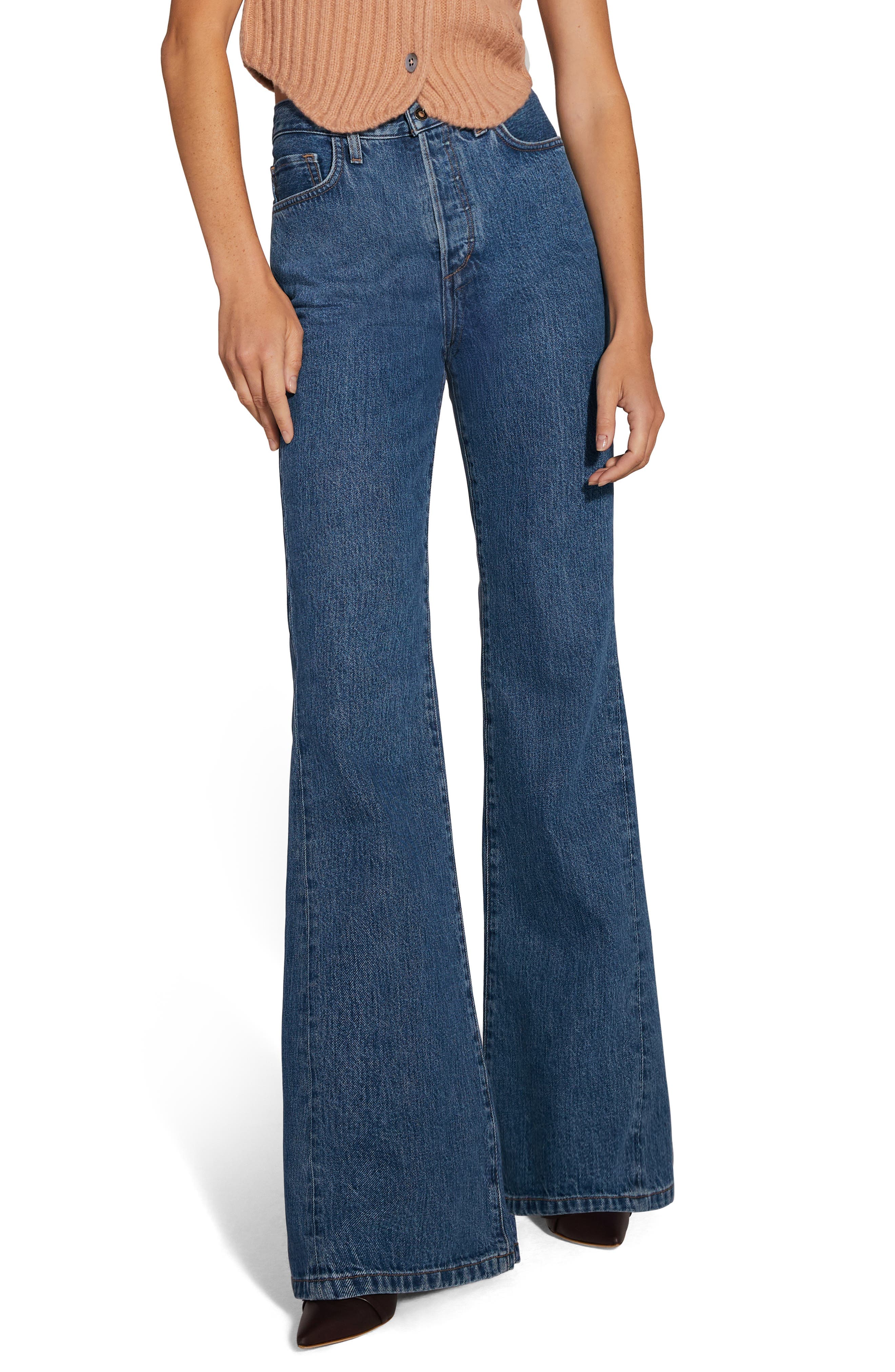 The Valentina Super High Waist Flare Jeans - image 1