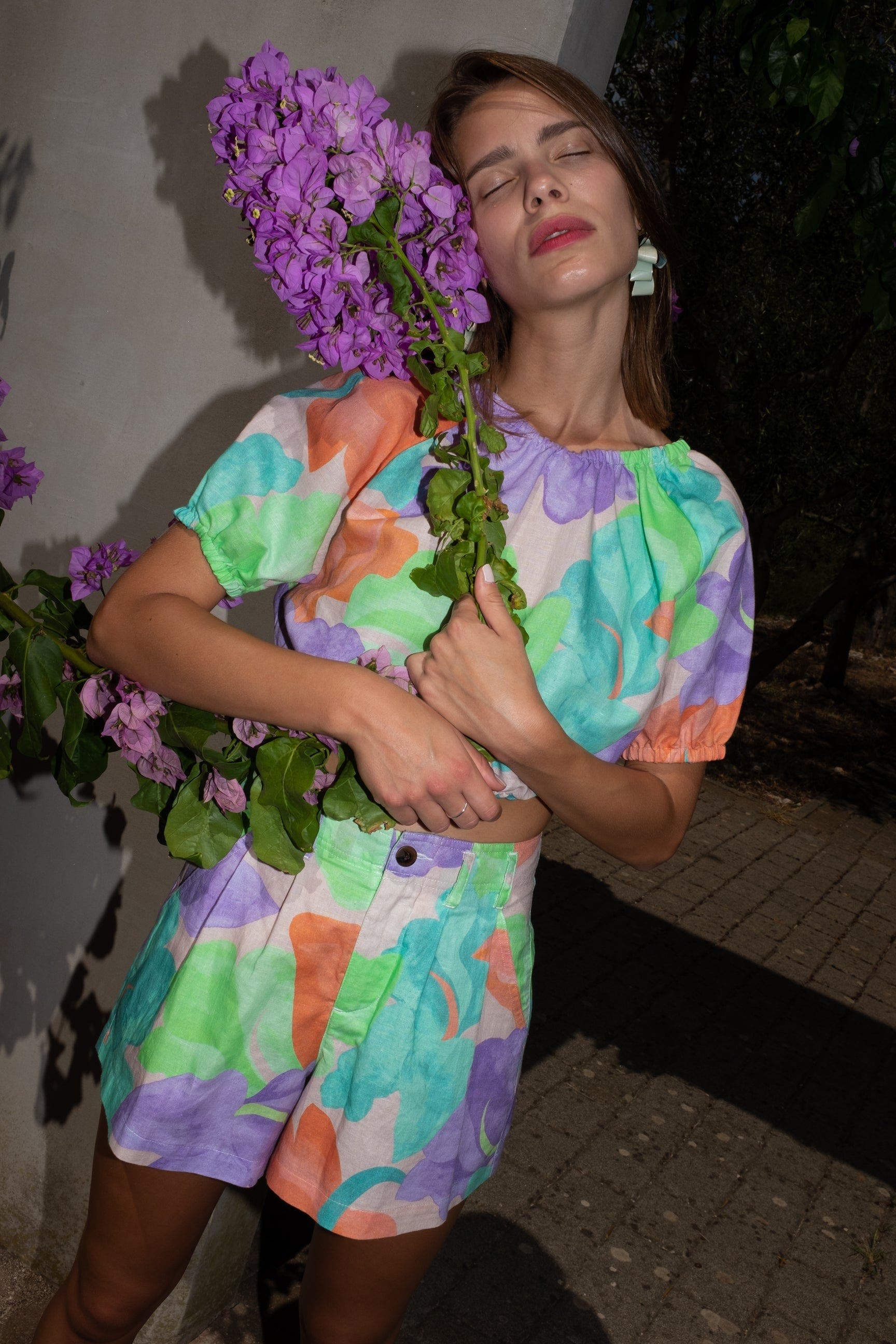 Maximon Pleated Linen Shorts - image 4