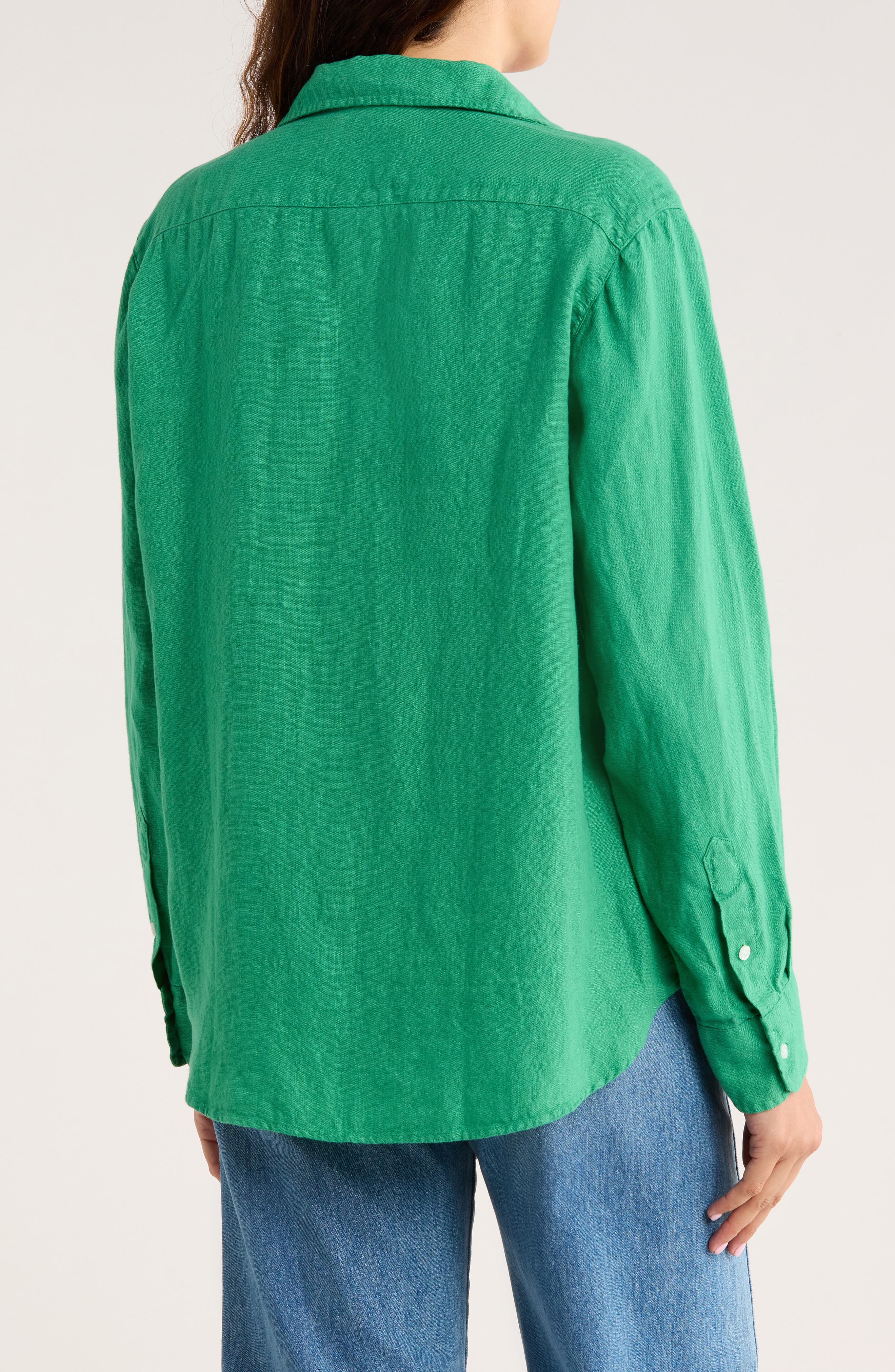 Relaxed Linen Button-Up Shirt - image 2