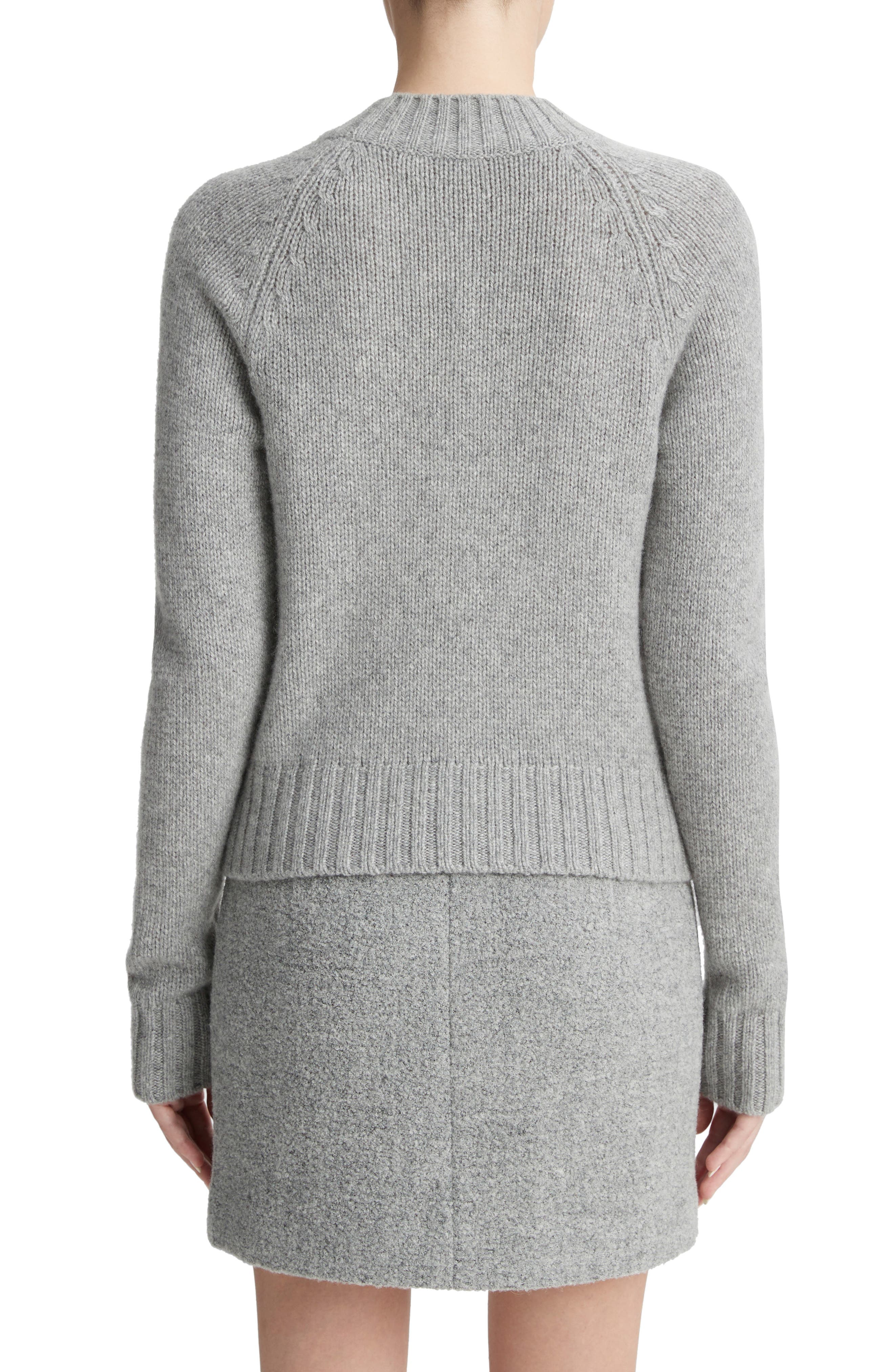 Shrunken Mock Neck Cashmere Sweater - image 2