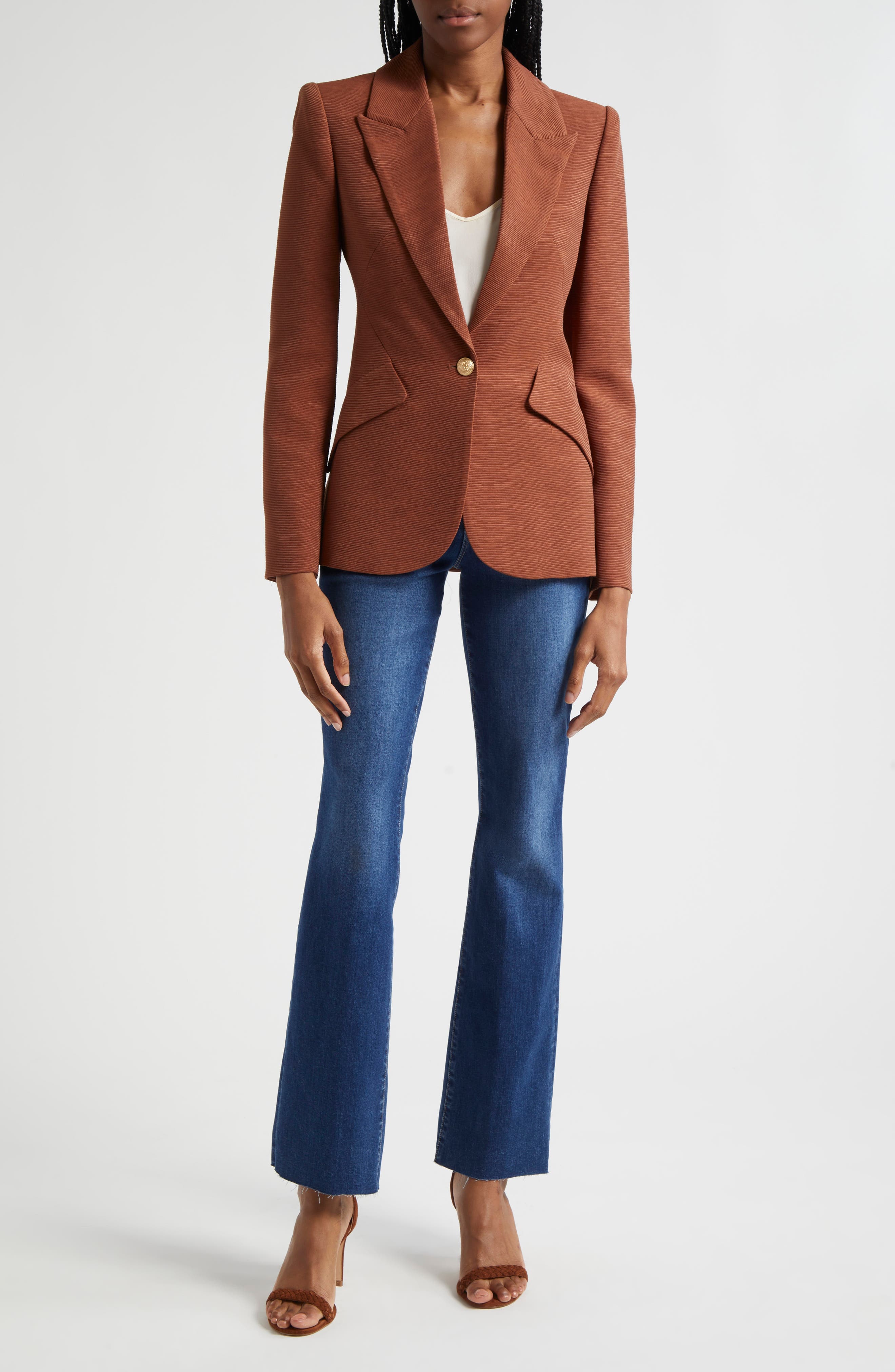 Ruth High Waist Raw Hem Straight Leg Jeans - image 2