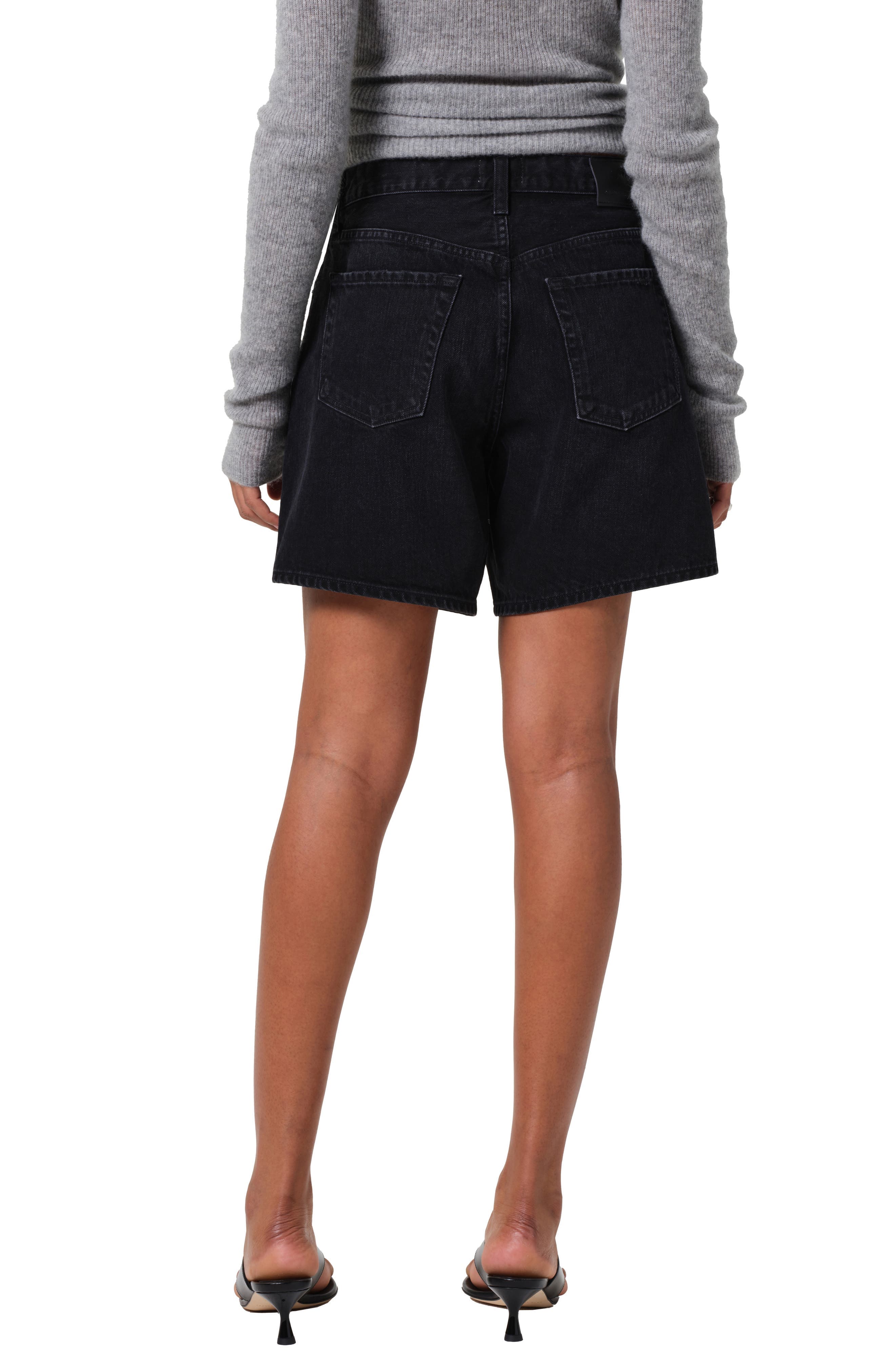 Brynn Drawstring Denim Shorts - image 2