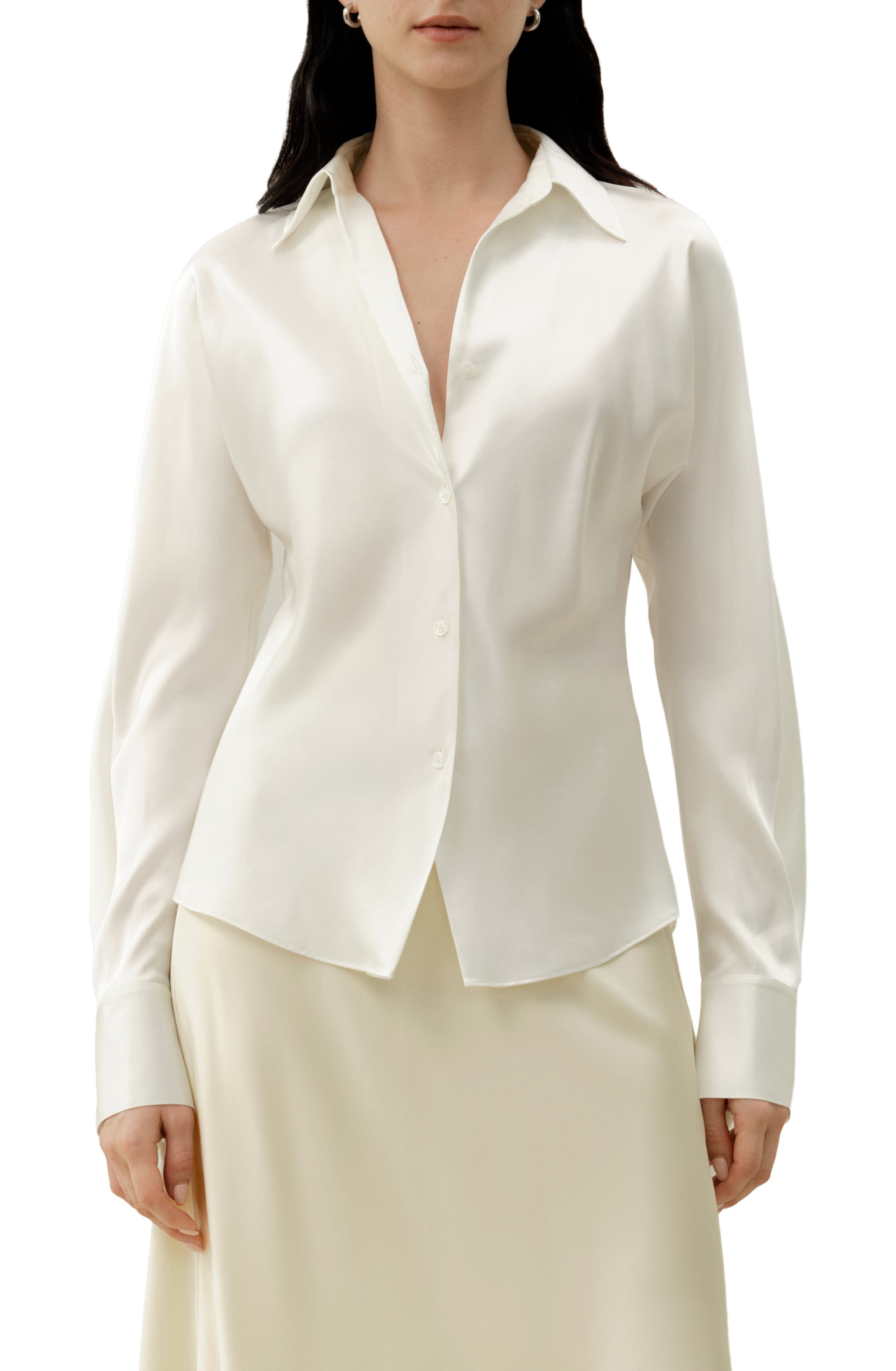 Bias Cut Silk Shirt - image 3