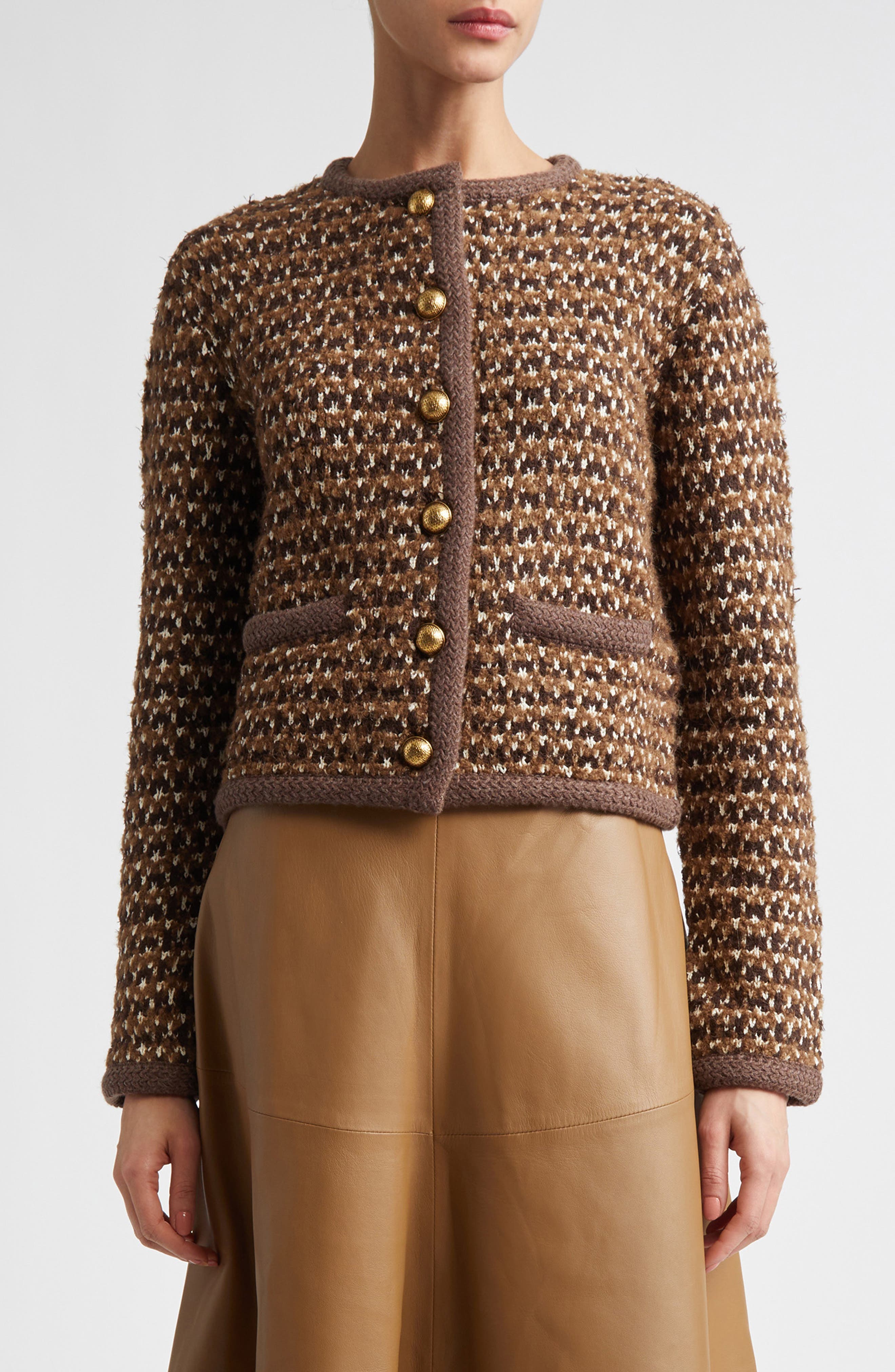 Conroy Wool Blend Tweed Jacket - image 1