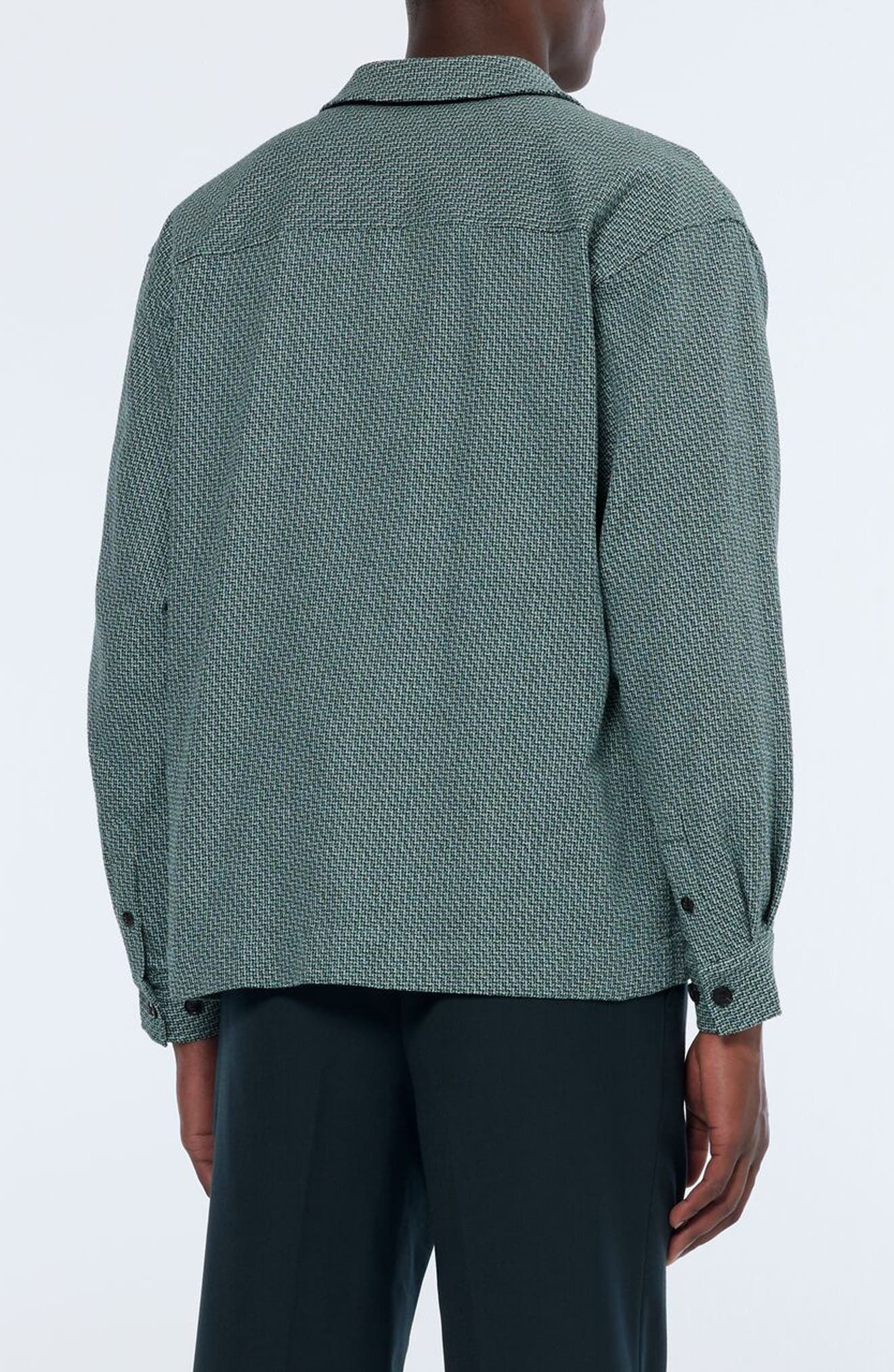 Textured Cotton Overshirt - image 2