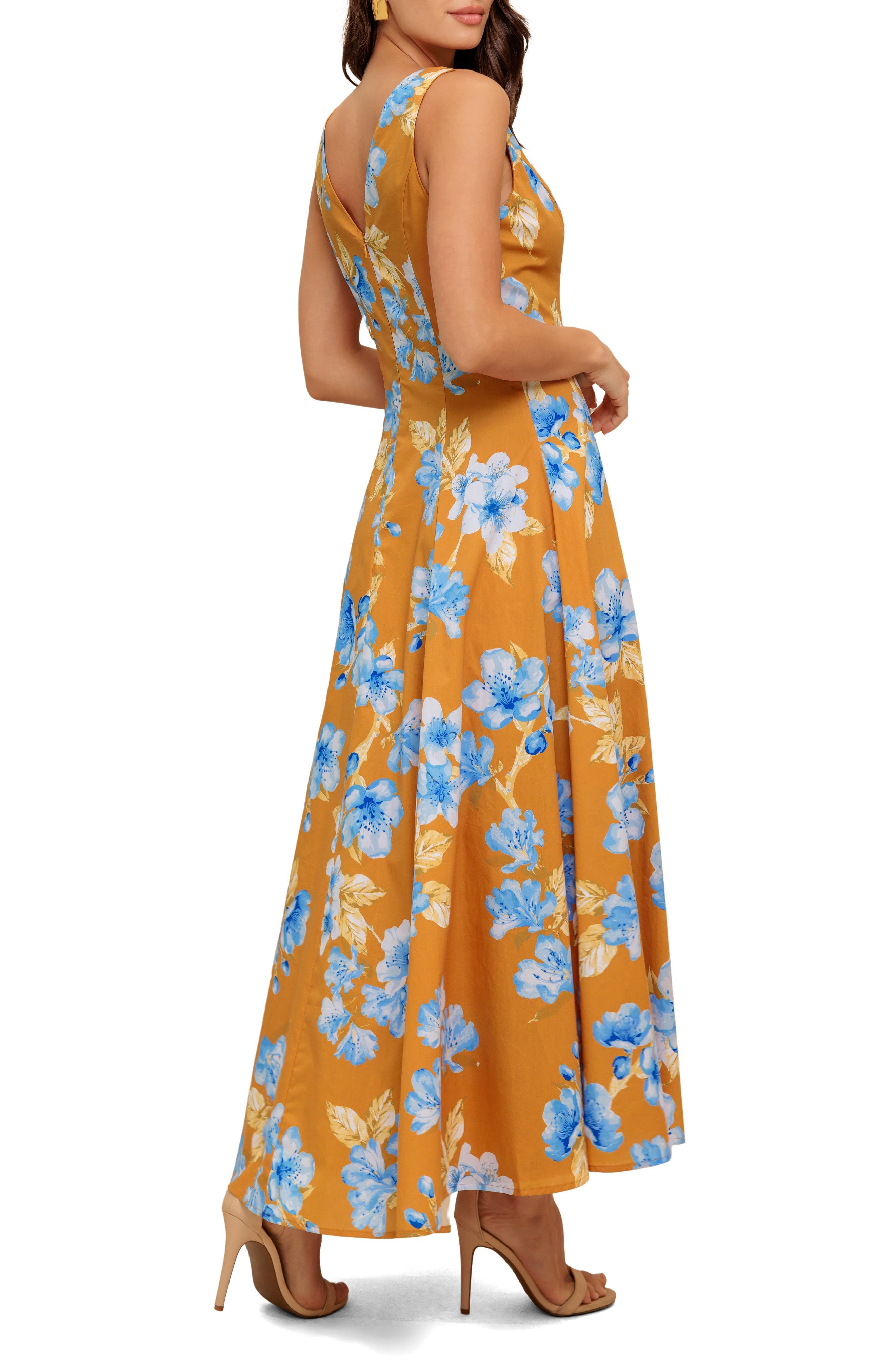 Floral Fit & Flare Midi Dress - image 2
