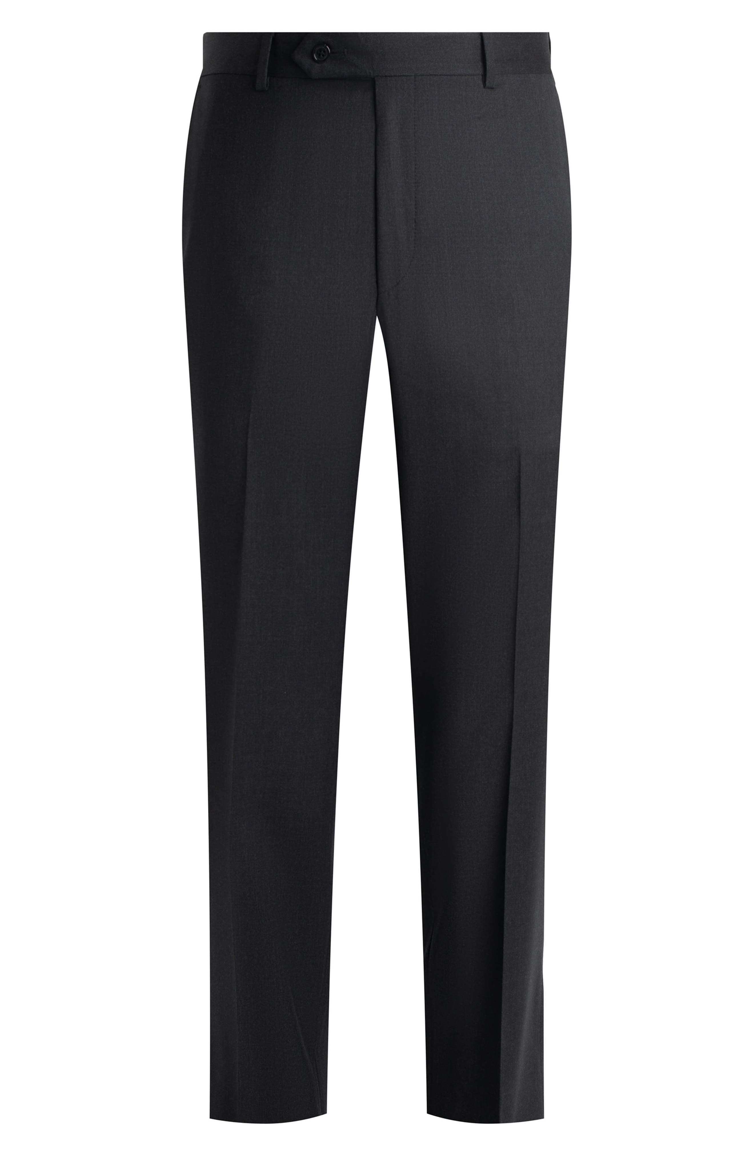 Flat Front Straight Leg Wool Dress Pants - image 1