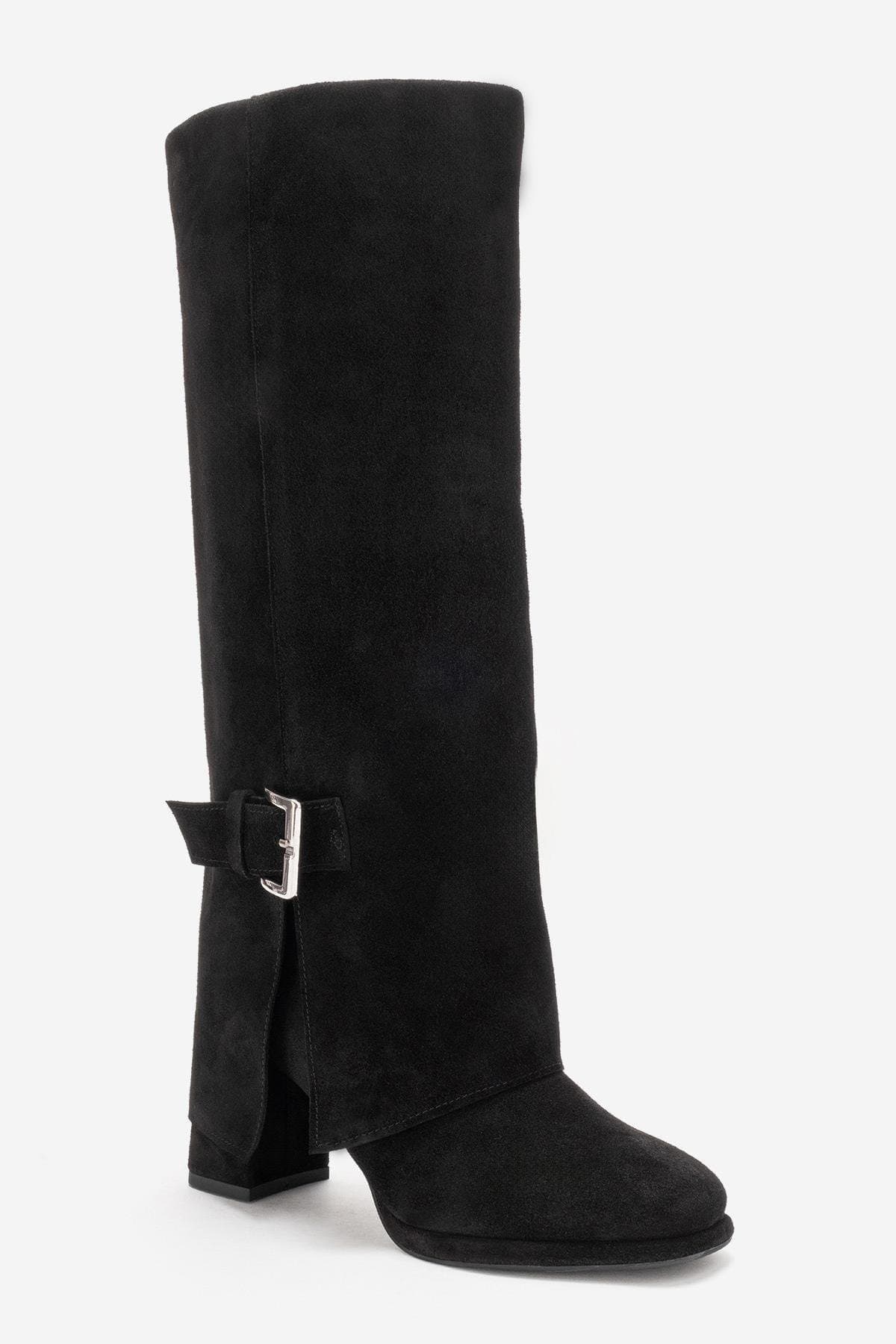 Lojo Leather Block Heel Boot - image 4