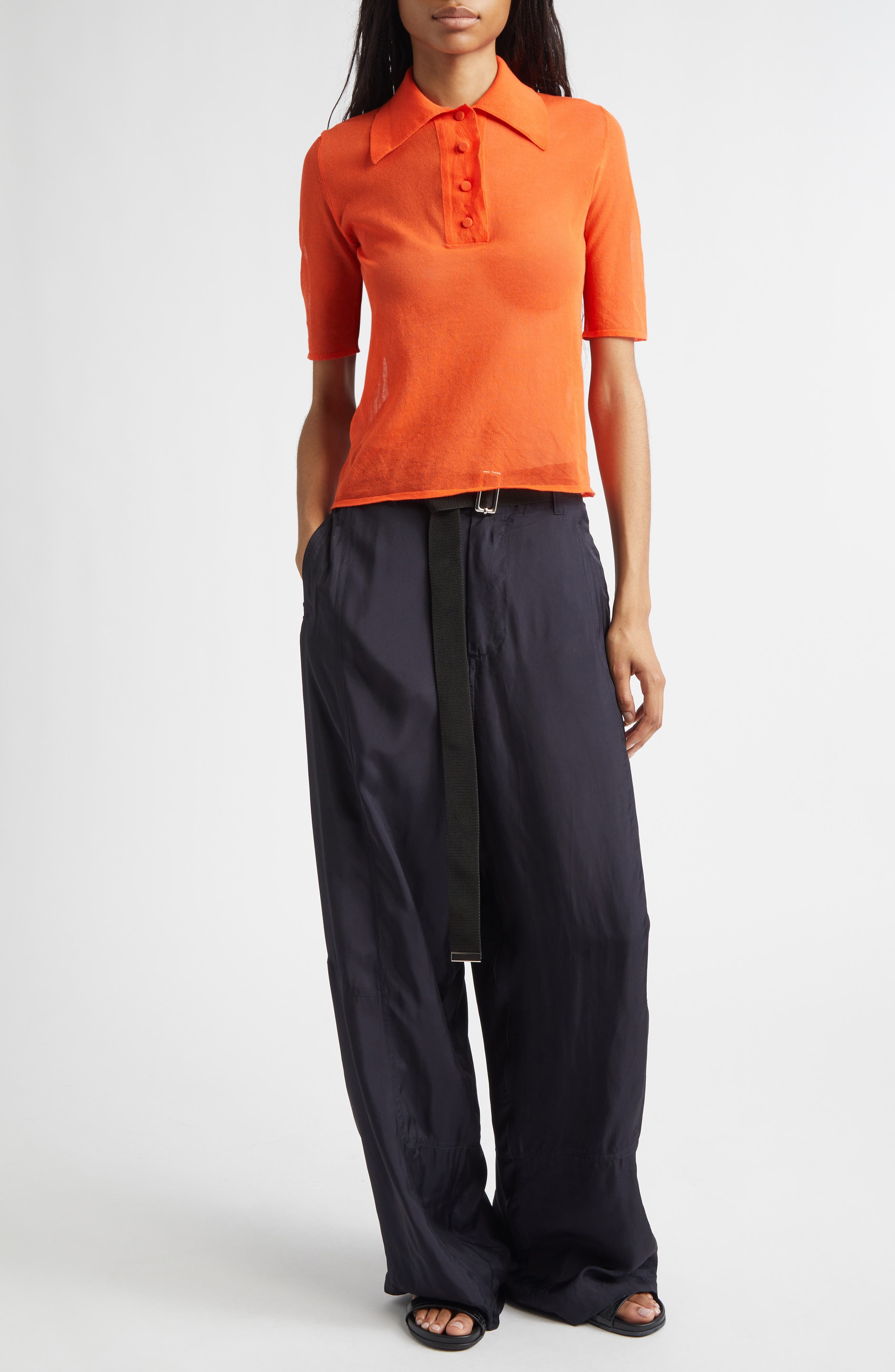 Belted Wide Leg Trousers - image 2
