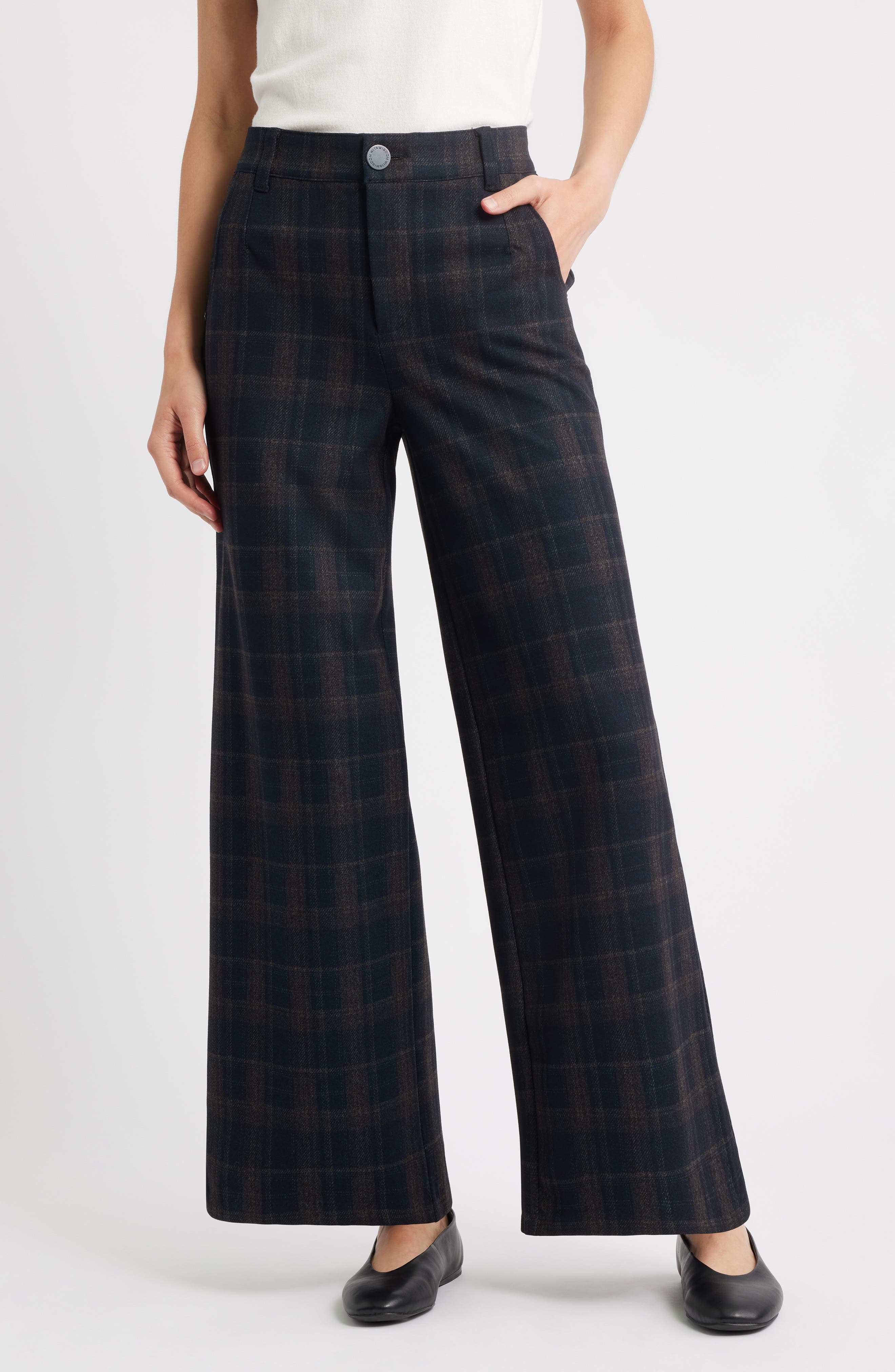 Whitney Skyrise Flat Front Wide Leg Pants - image 1