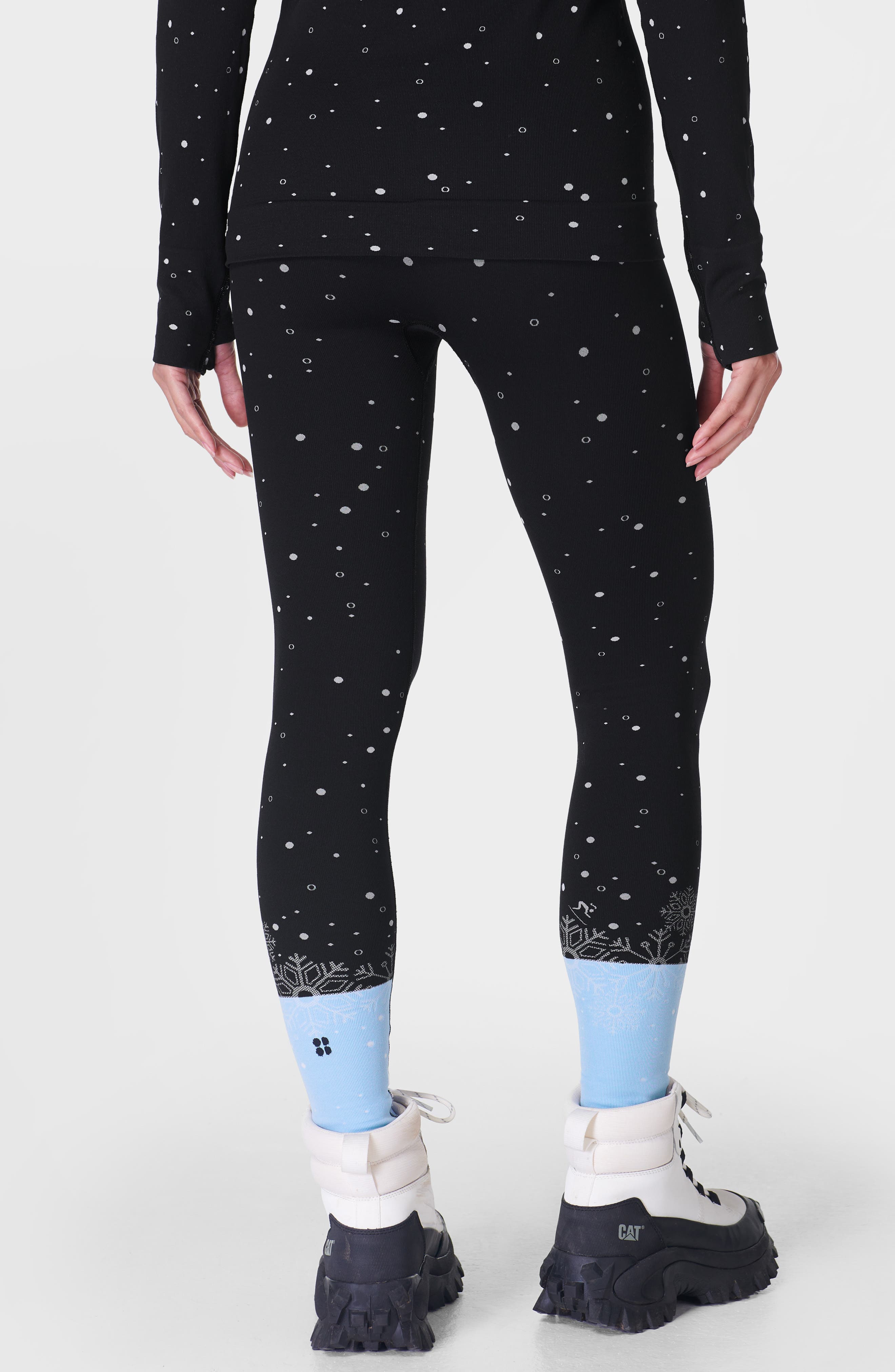 Snowflake Jacquard Base Layer Leggings - image 2