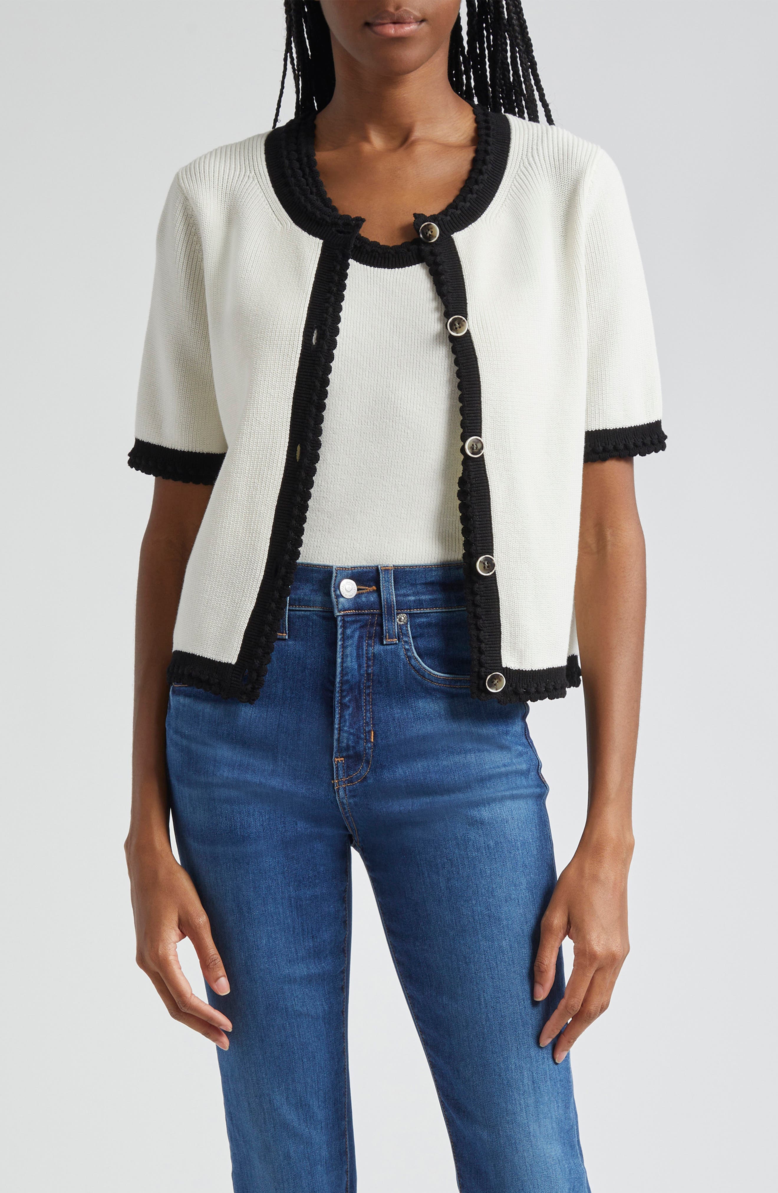 Neroli Short Sleeve Cotton Cardigan - image 1