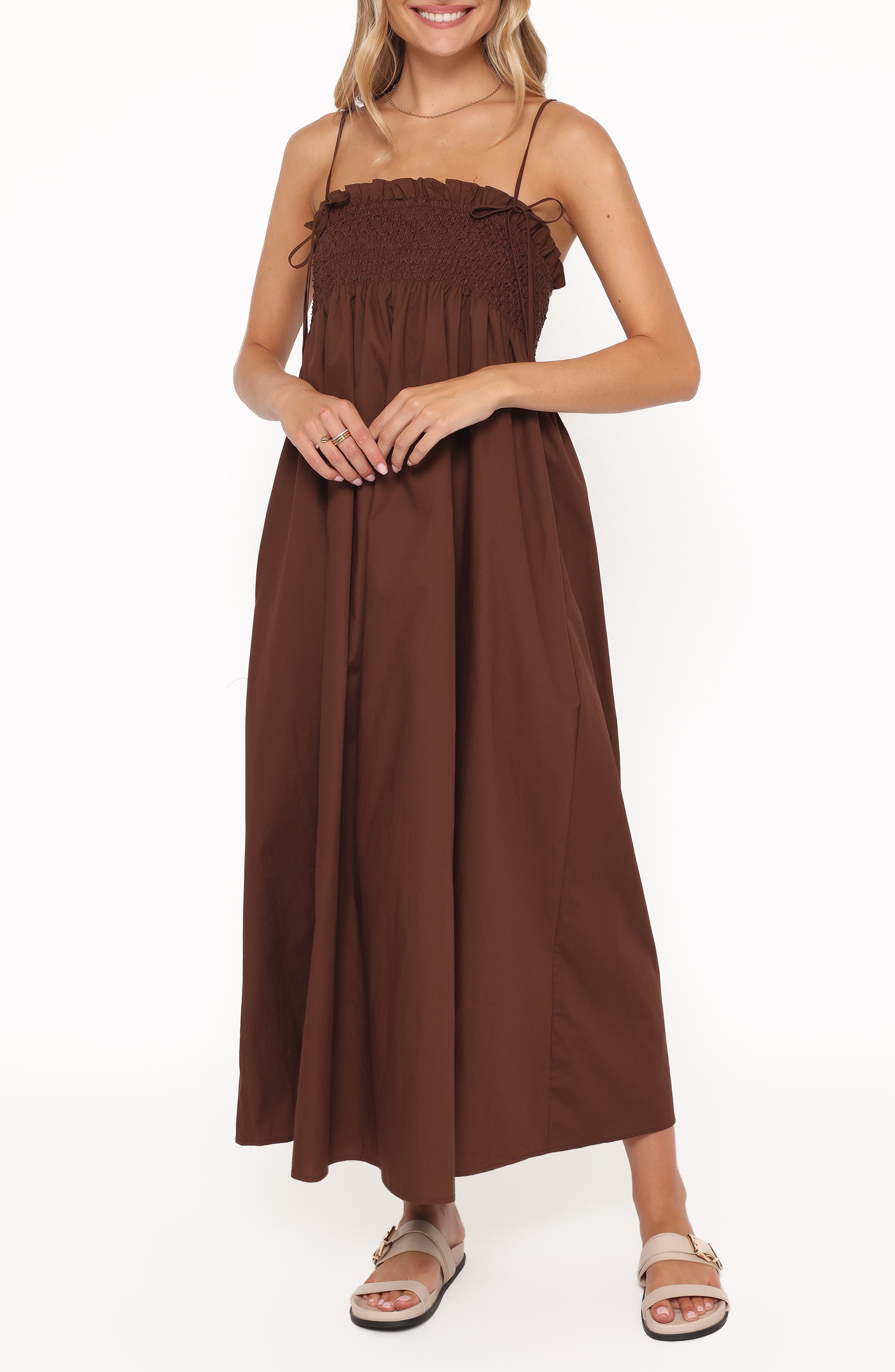 Josie Smocked Maxi Dress - image 3