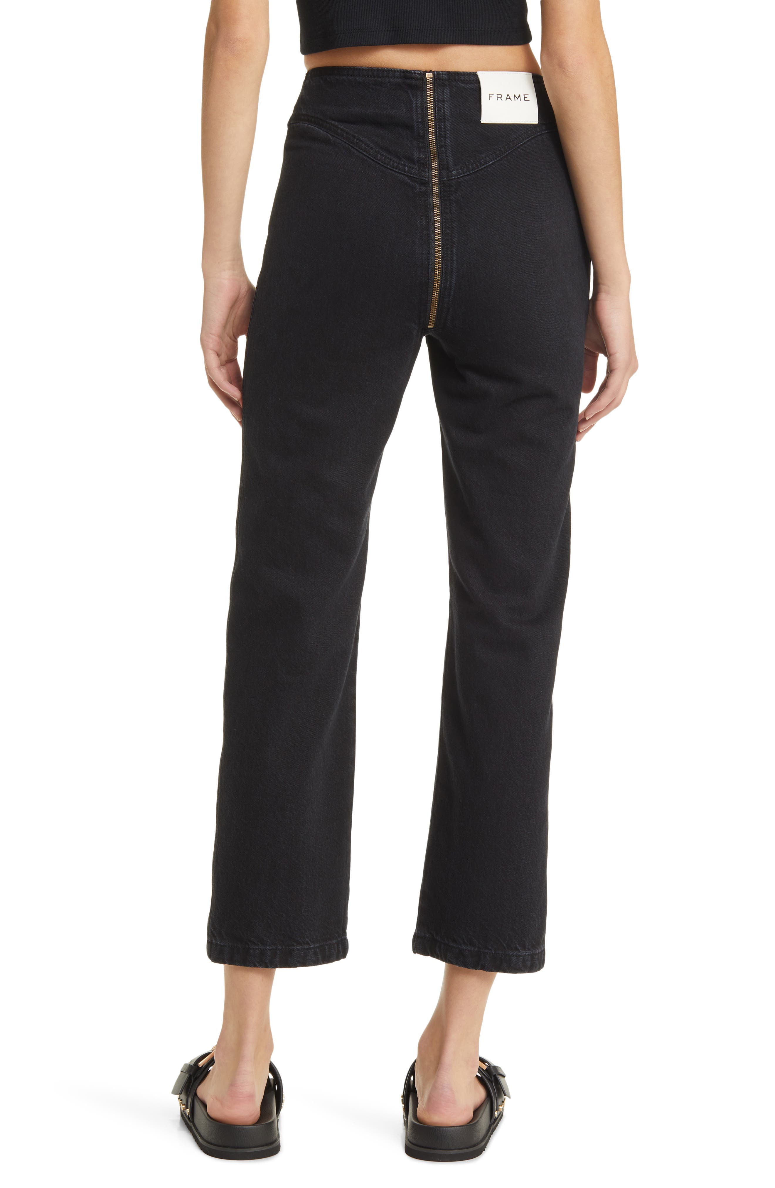 The Zip Up High Waist Ankle Straight Leg Jeans - image 2