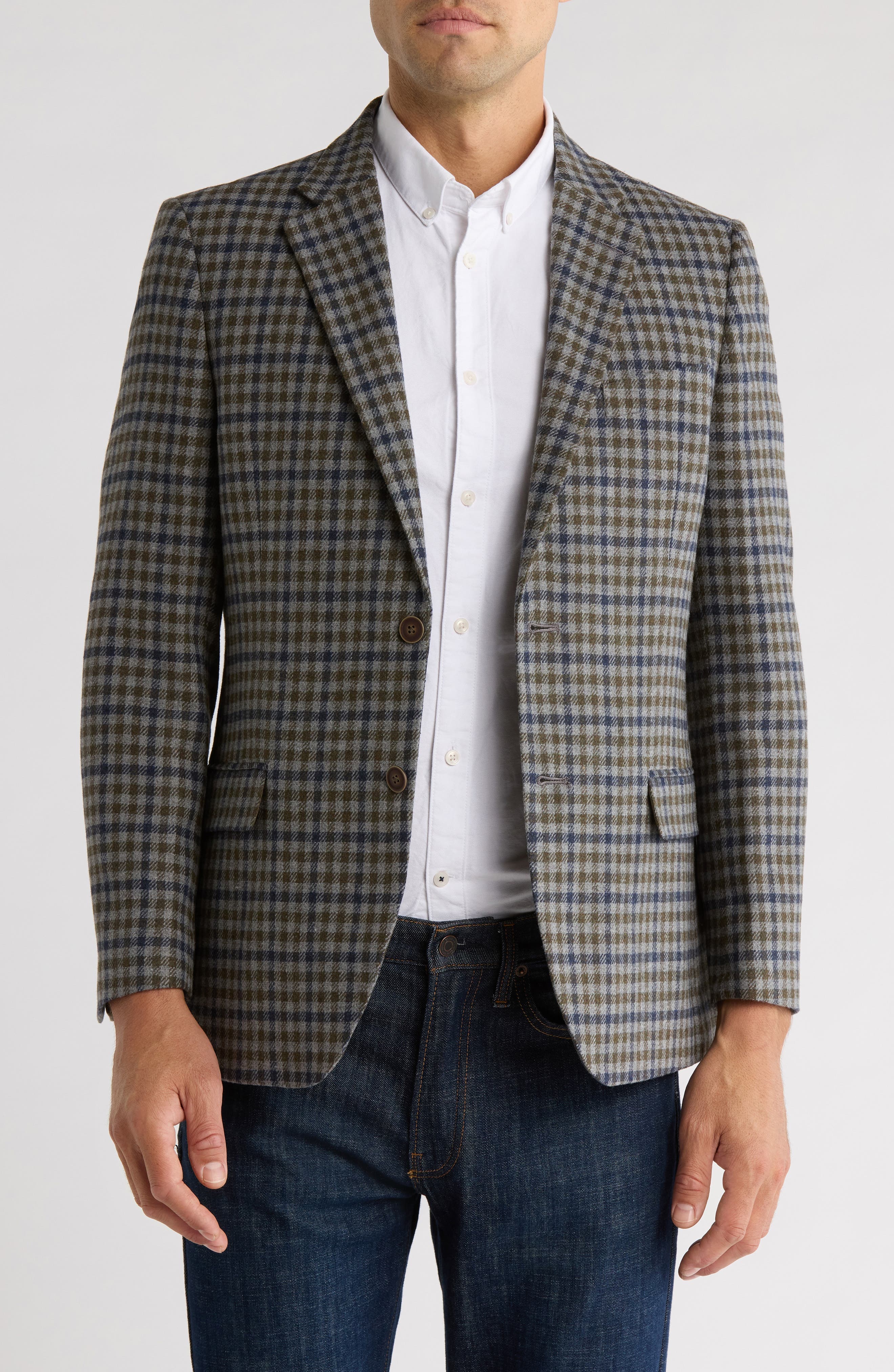 Plaid Tweed Sport Coat - image 1
