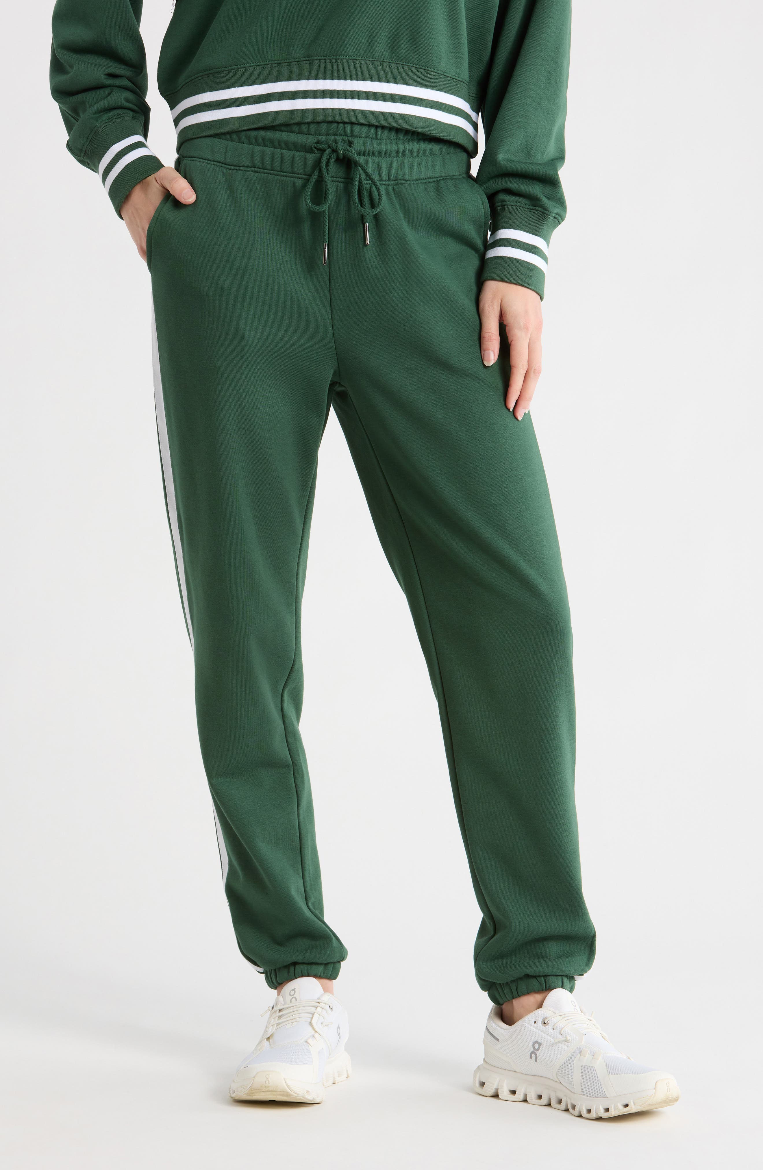 Stripe French Terry Joggers - image 3