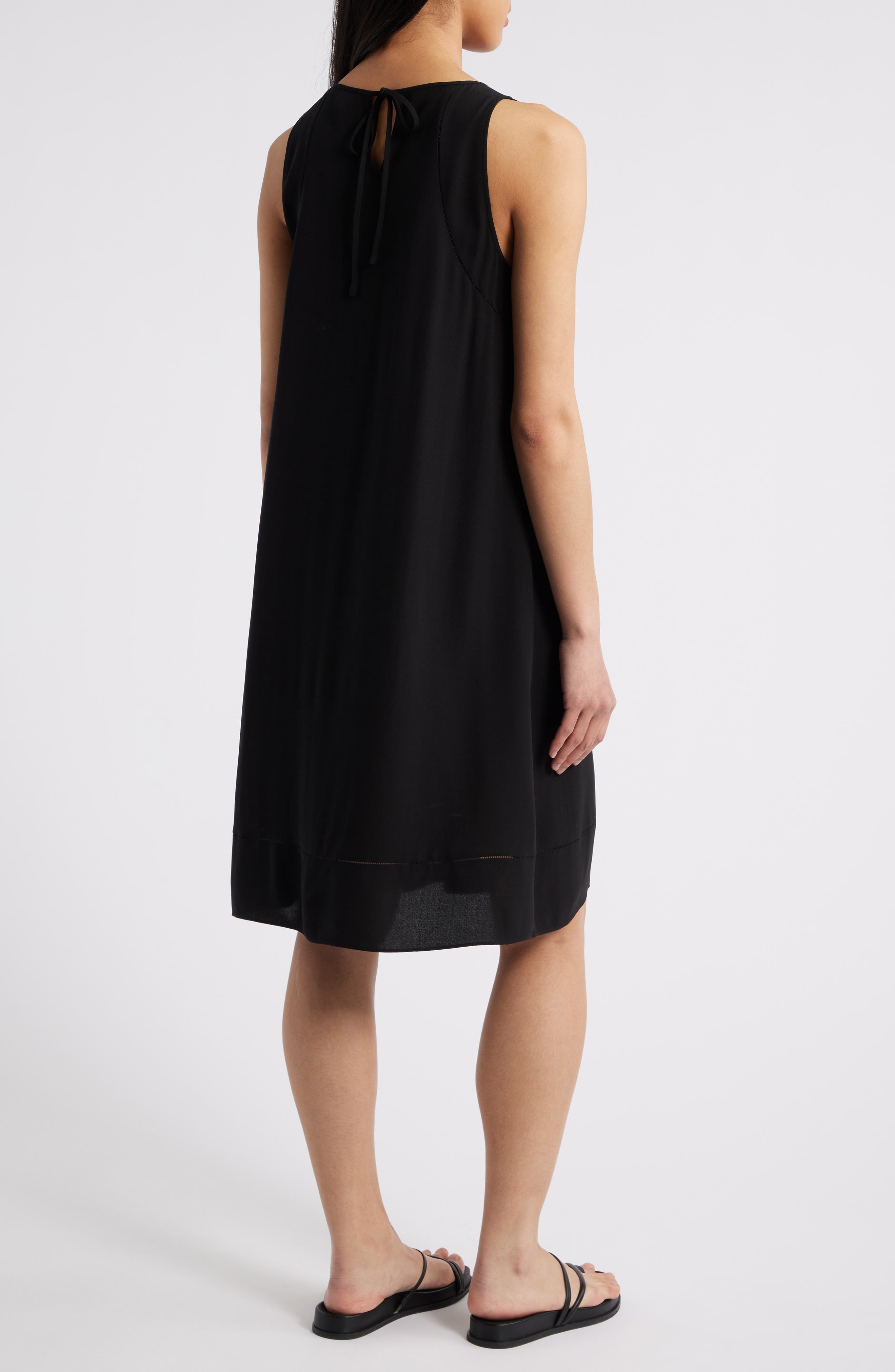 Sleeveless Silk A-Line Dress - image 2