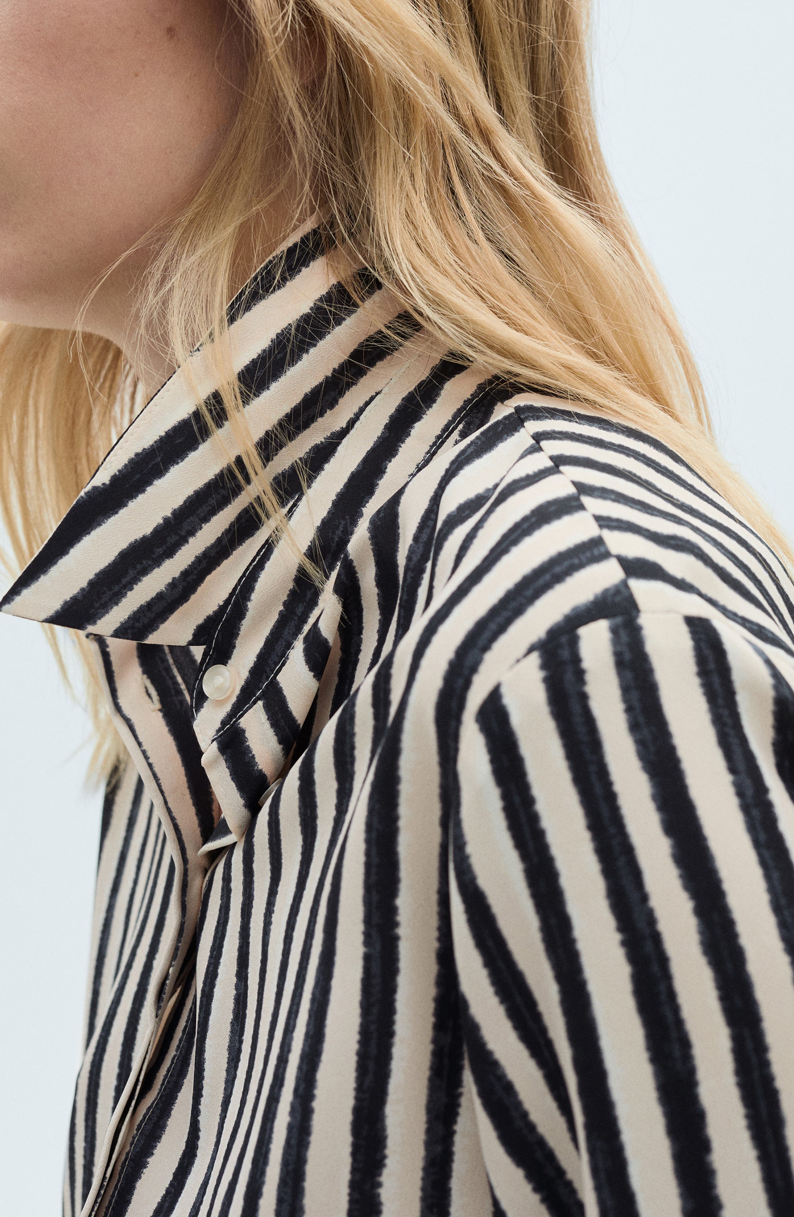 Stripe Button Front Shirt - image 2