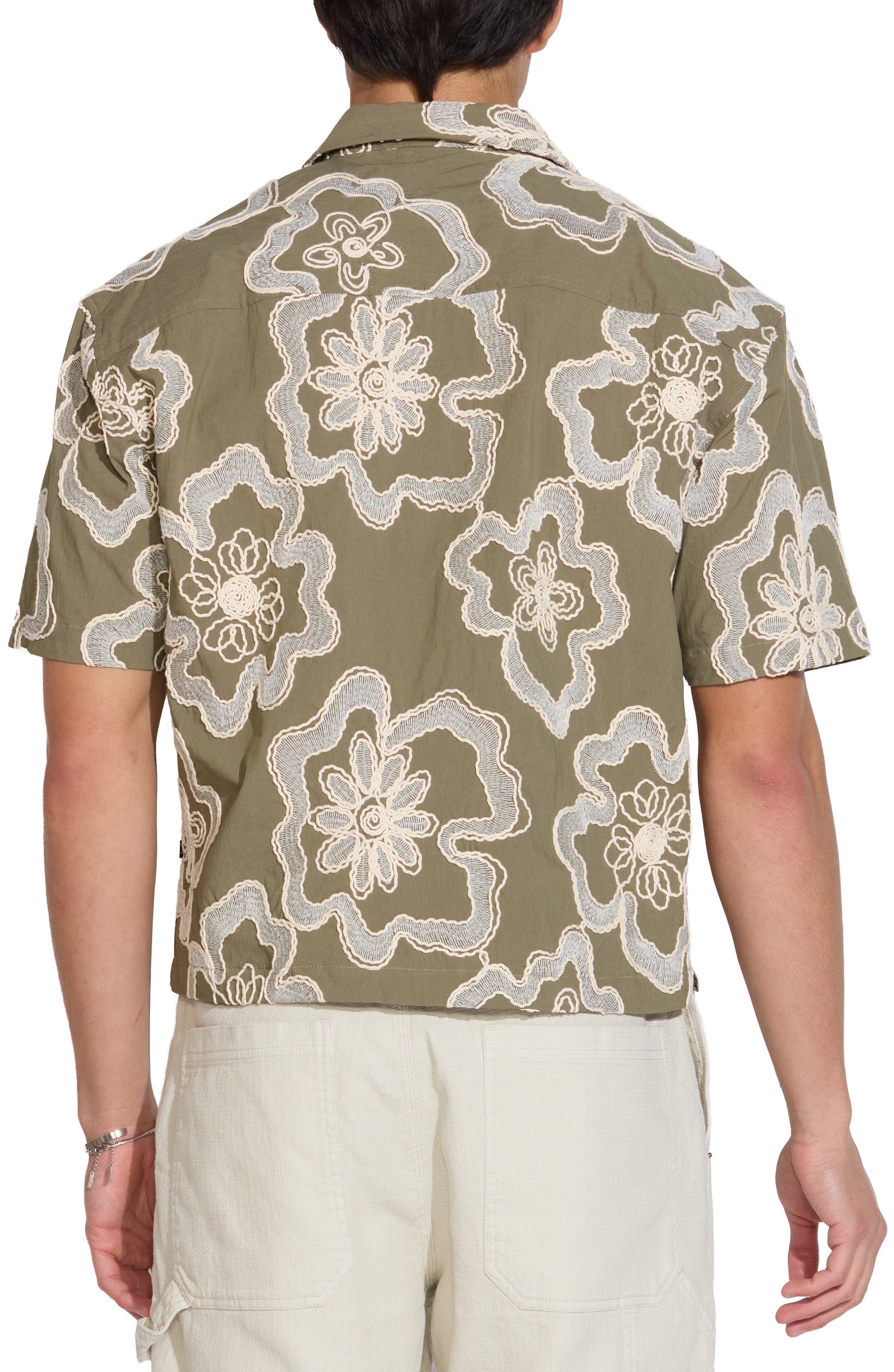 Yarn Embroidered Resort Shirt - image 2