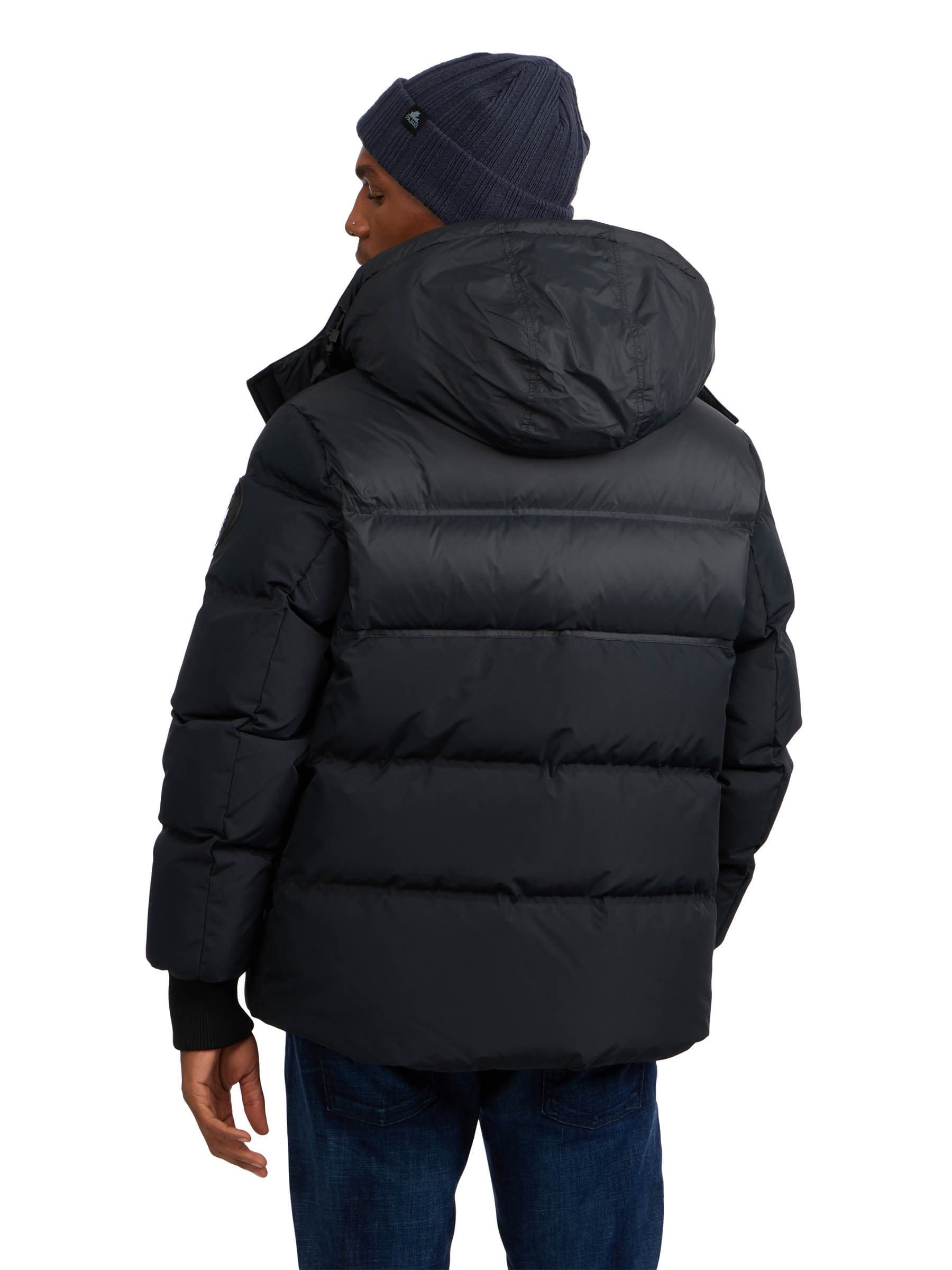 Men's Comet Mixed Media Puffer with Detachable Hood - image 2