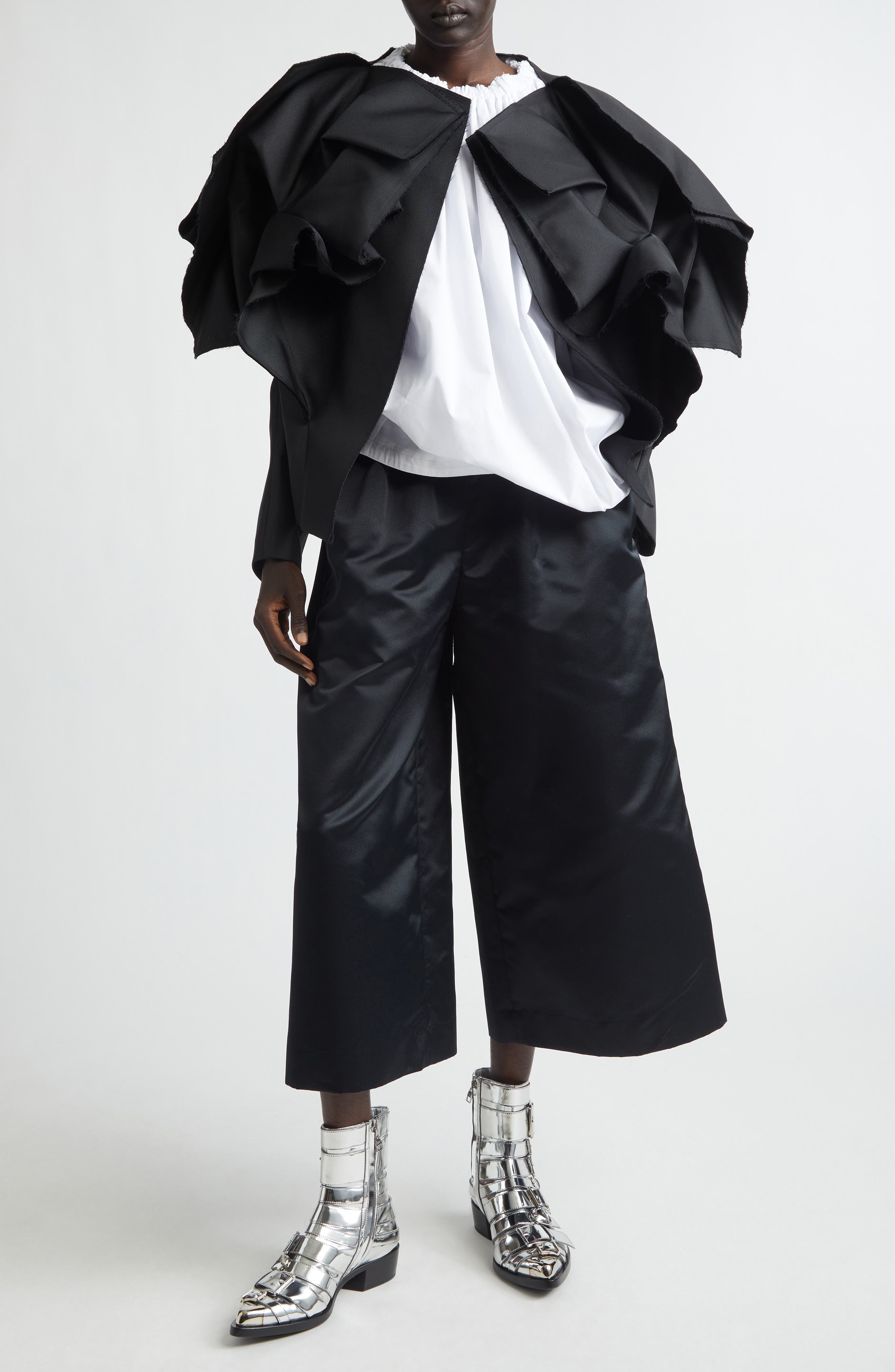Open Front Gabardine Jacket - image 2