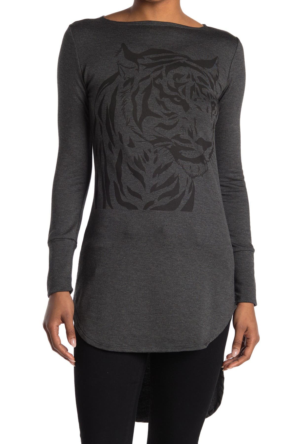 Graphic Boat Neck Top - image 3