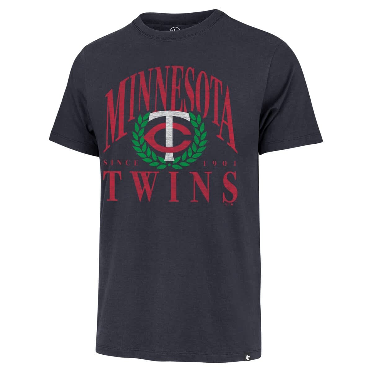 Men's '47 Navy Minnesota Twins Pitchout Franklin T-Shirt - image 2