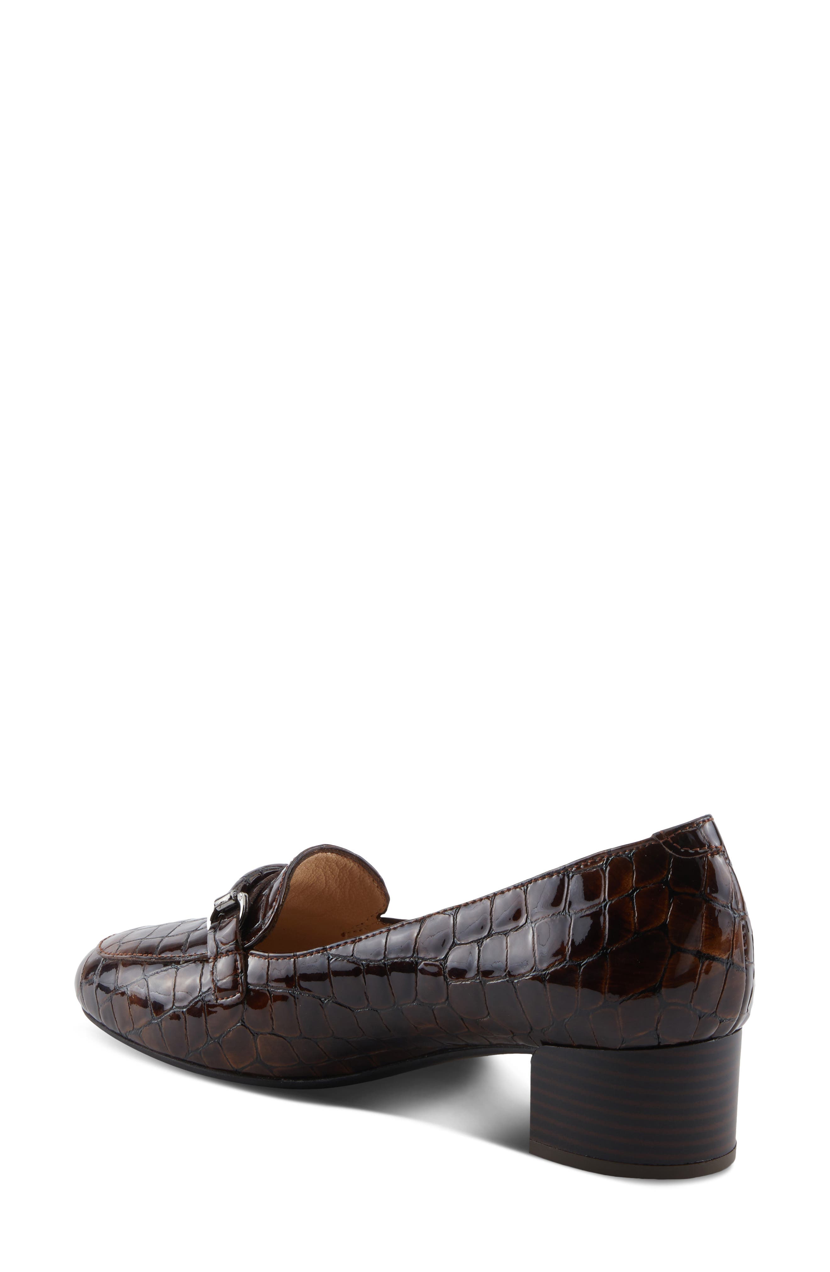 Enda Croc Embossed Heel Loafer - image 2
