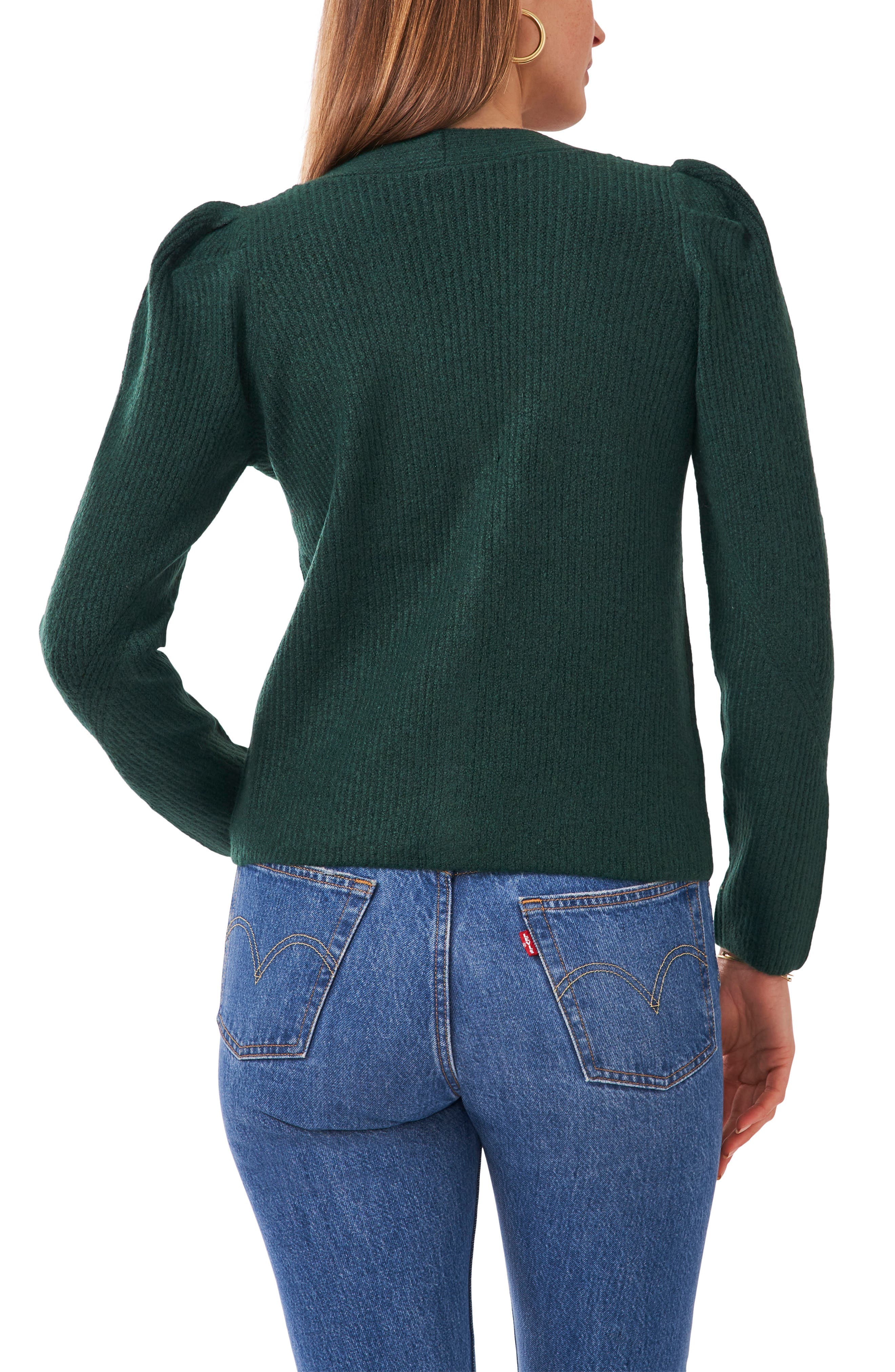 Puff Sleeve Cardigan - image 2