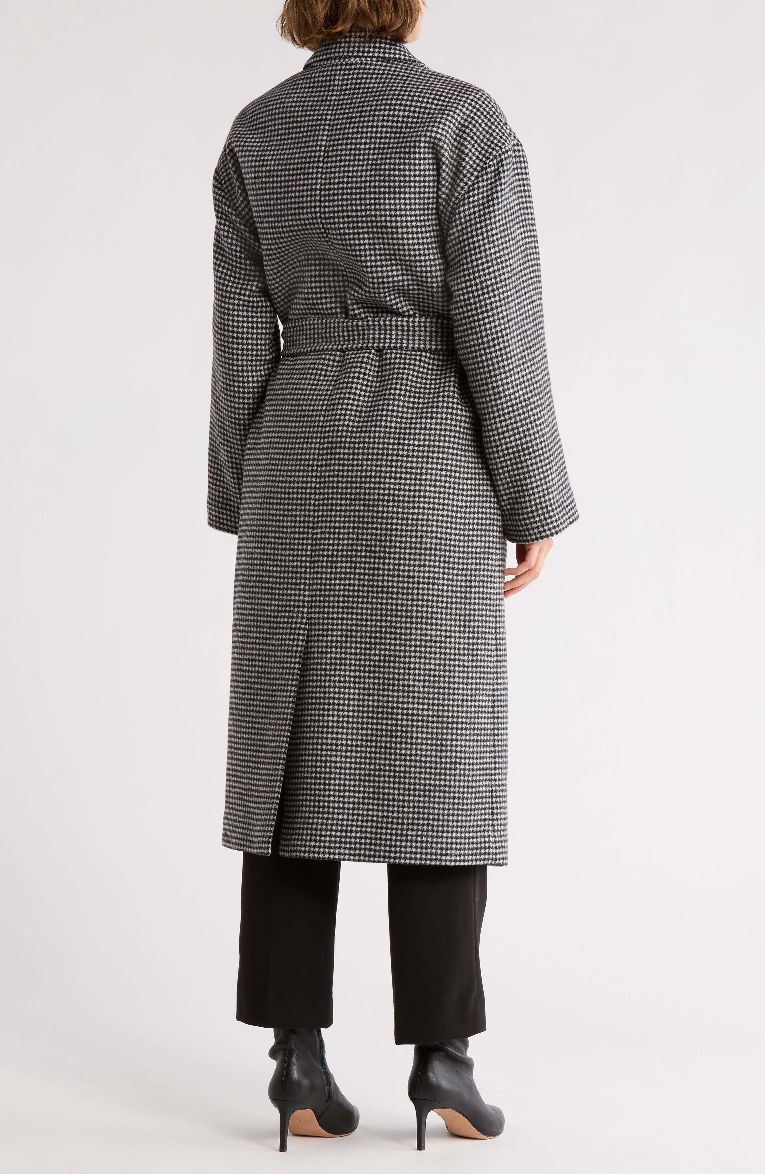 Houndstooth Robe Coat - image 2