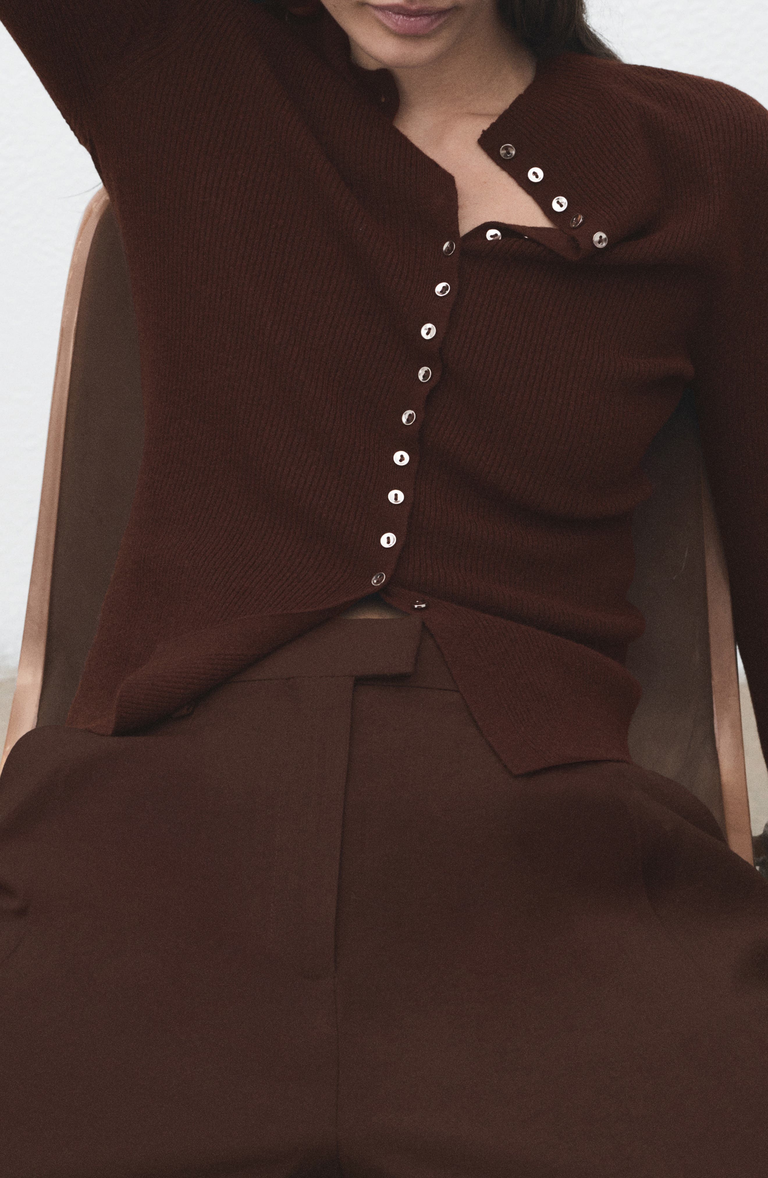 Mock Neck Cardigan - image 2