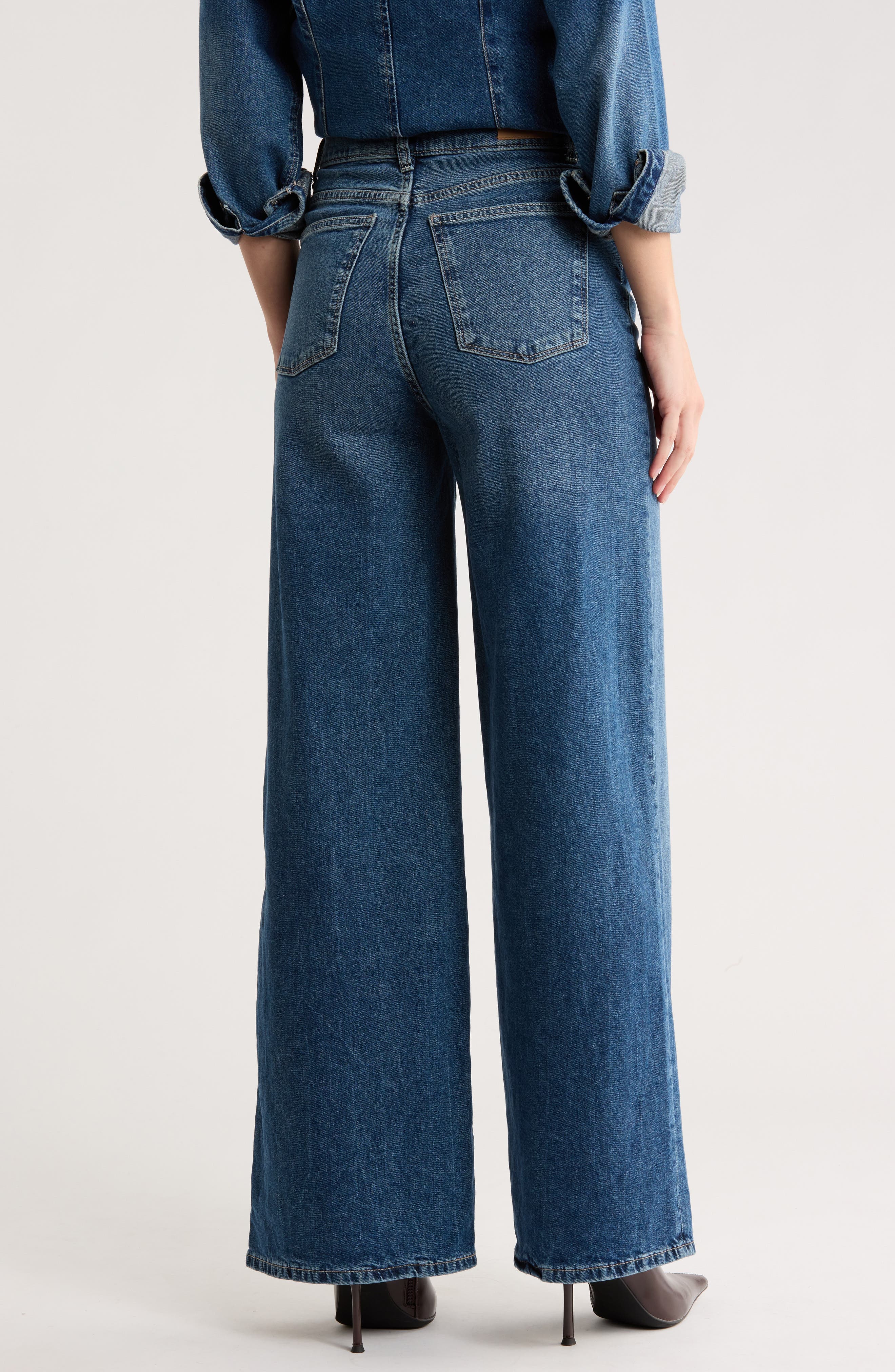 Hepburn High Waist Wide Leg Jeans - image 2