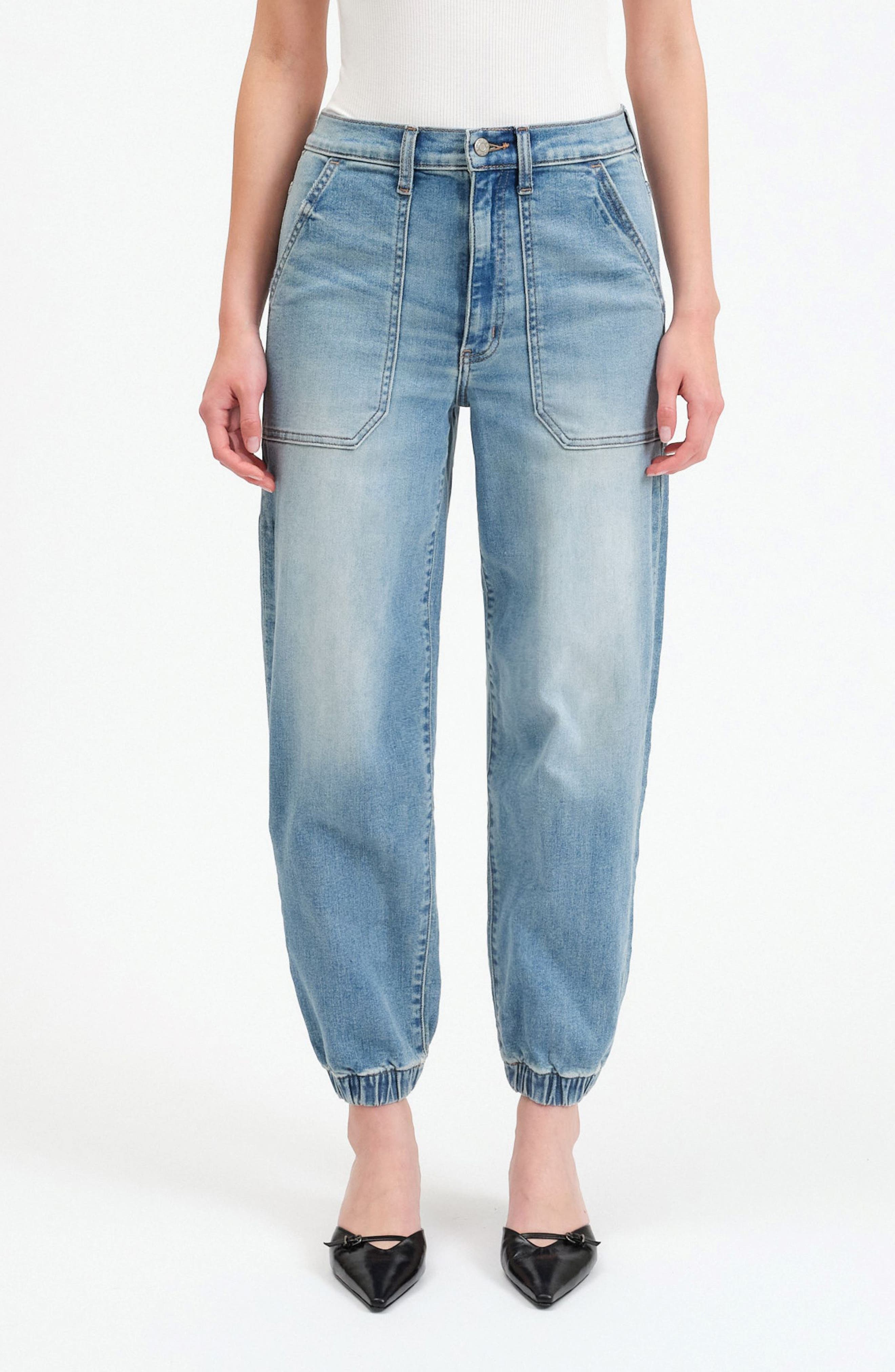 The Champ High Waist Denim Joggers - image 1