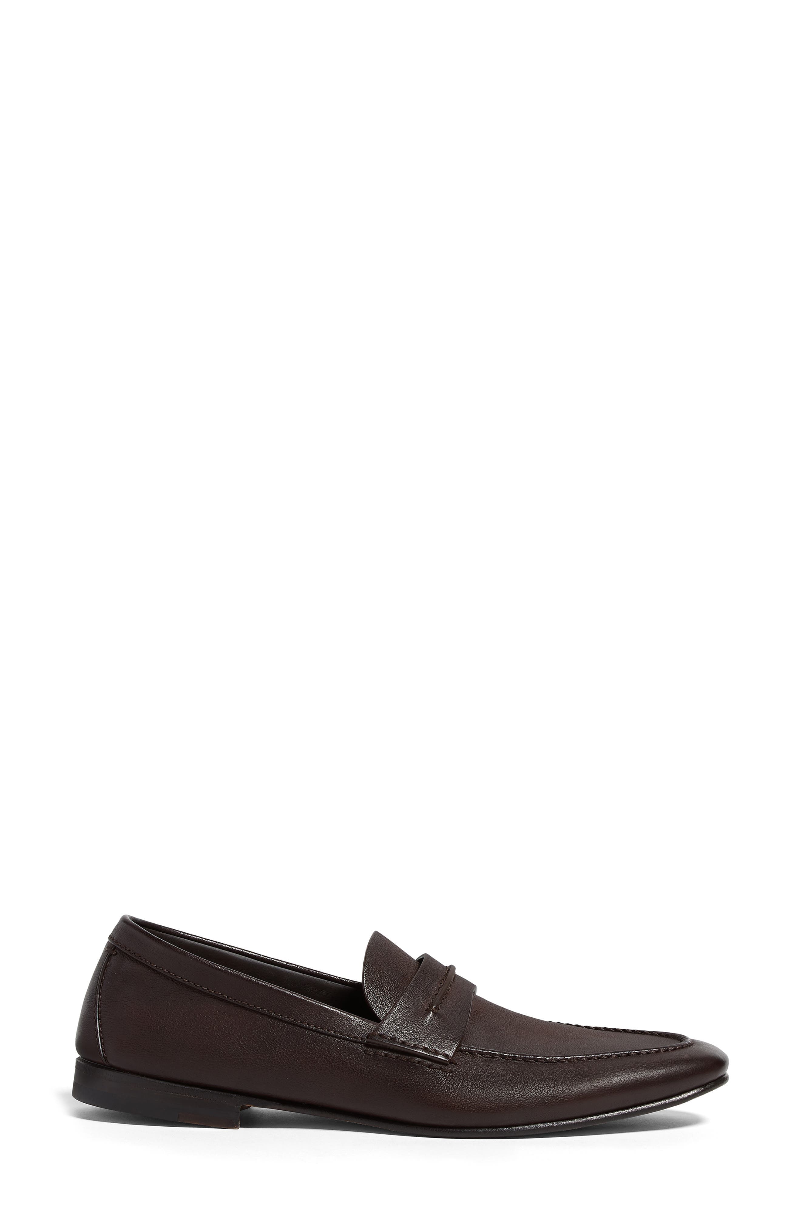 Black Natural Grain Leather Driving Loafer - image 4