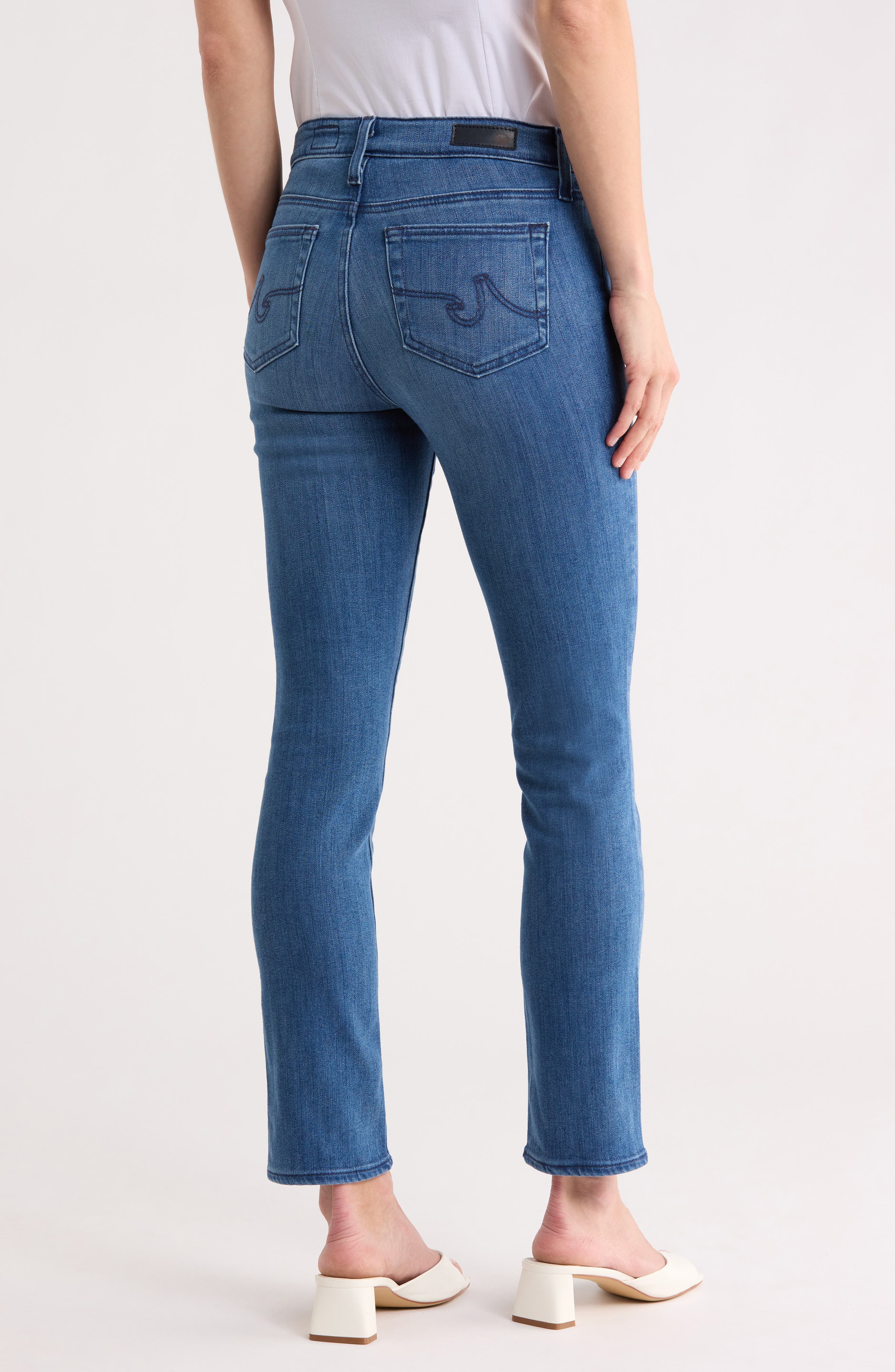 Mari High Waist Slim Straight Leg Jeans - image 4